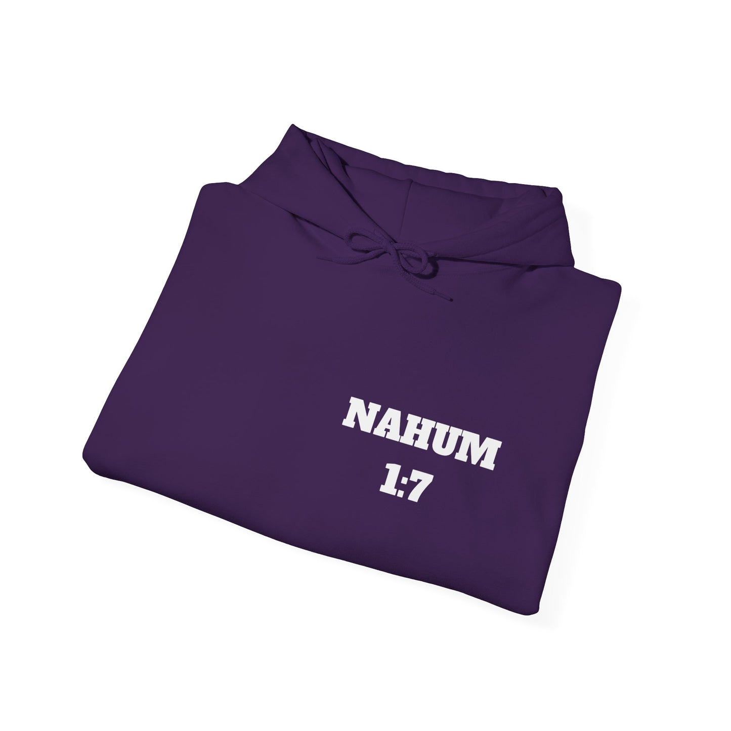Nahum 1:7 Bible Christian Hoodie, Christian Gifts, Christian Back To School Gifts, Trendy Christian Apparel