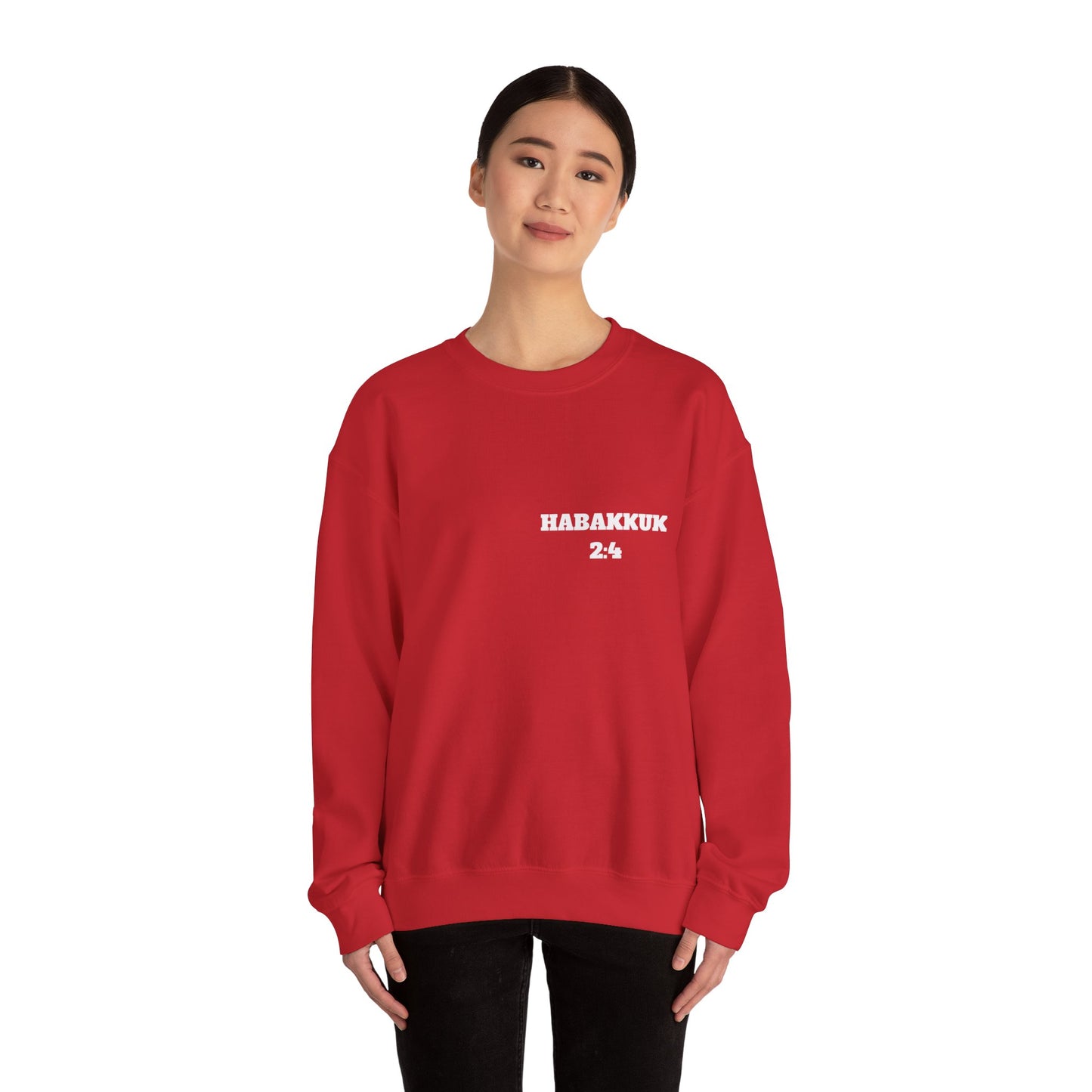 Habakkuk 2:4 Christian Sweatshirt, Christian Gifts, Christian Back To School Gifts, Church Outfits