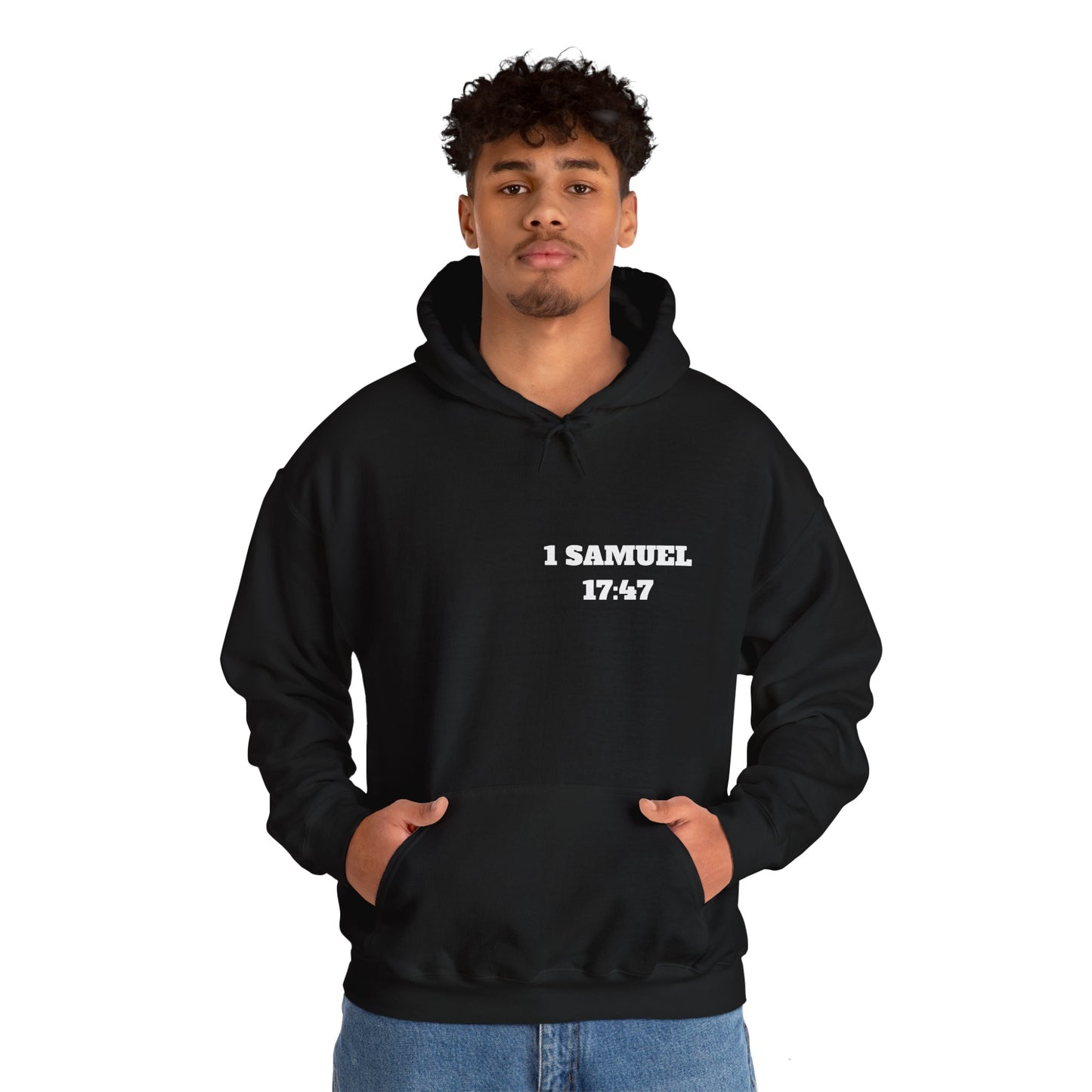 1 Samuel 17:47 Christian Hoodie, Christian Gifts, Christian Back To School Gifts, Trendy Christian Apparel