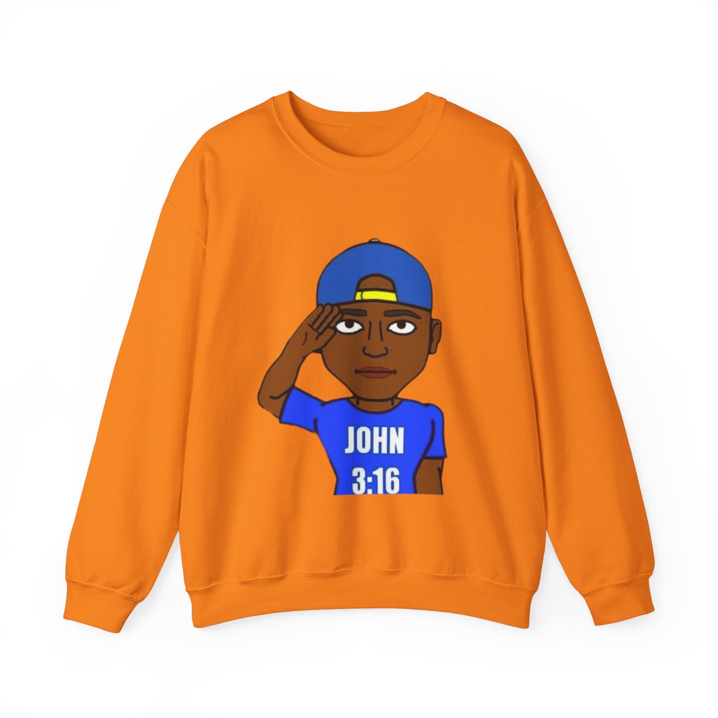 John 3:16 Christian Bitmoji Sweatshirt, Christian Gifts, Christian Back To School Gifts, Trendy Christian Apparel