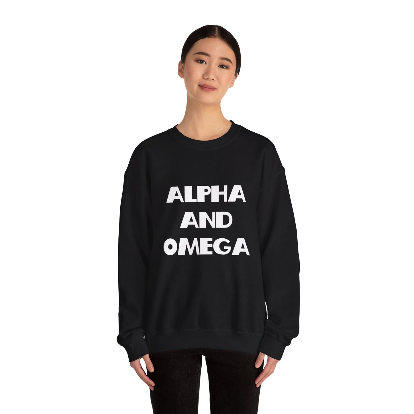 Alpha and Omega Christian Sweatshirt - Christian Gifts, Trendy Christian Apparel, Christian Clothing