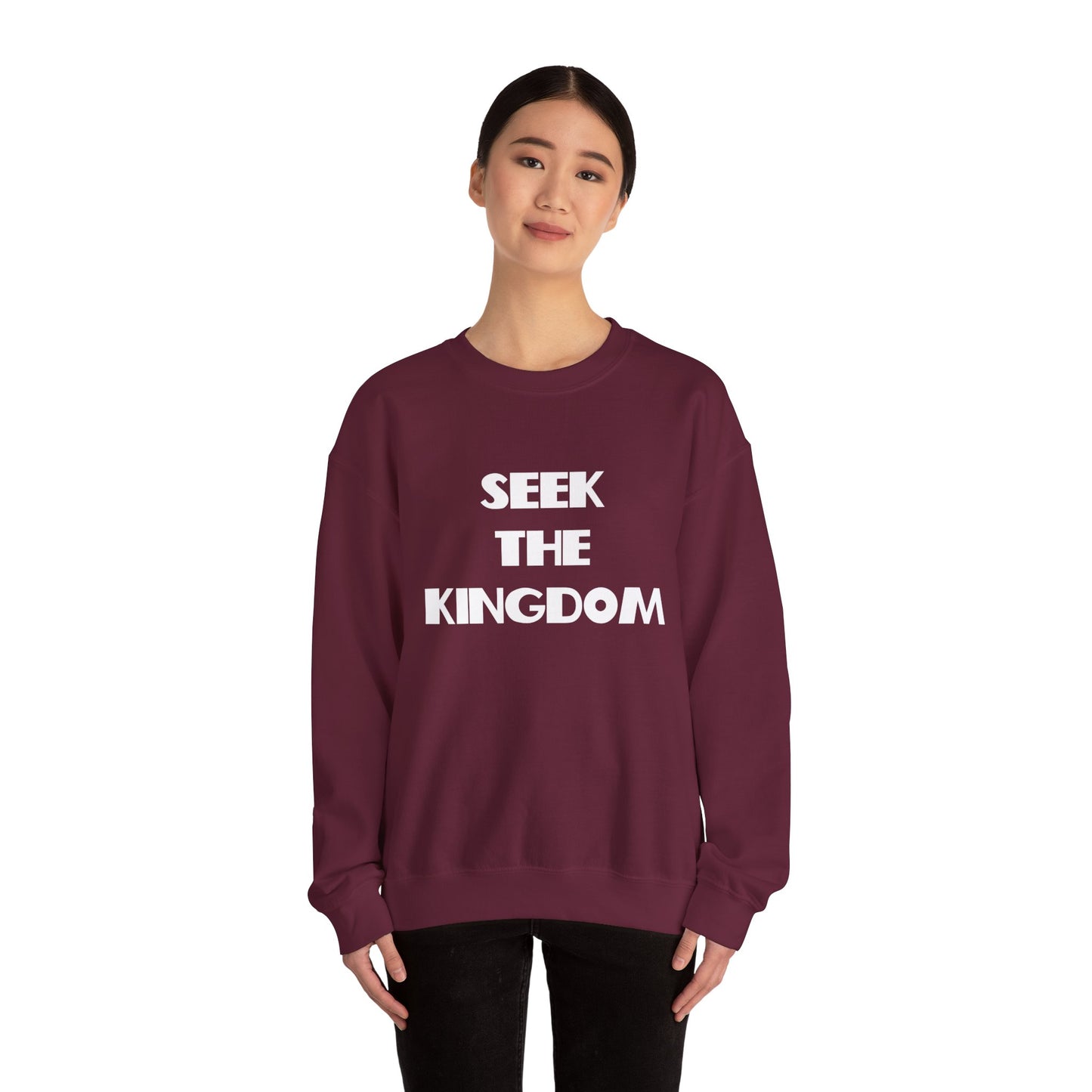 Seek The Kingdom Sweatshirt, Christian Gifts, Trendy Christian Apparel, Christian Christmas Gifts