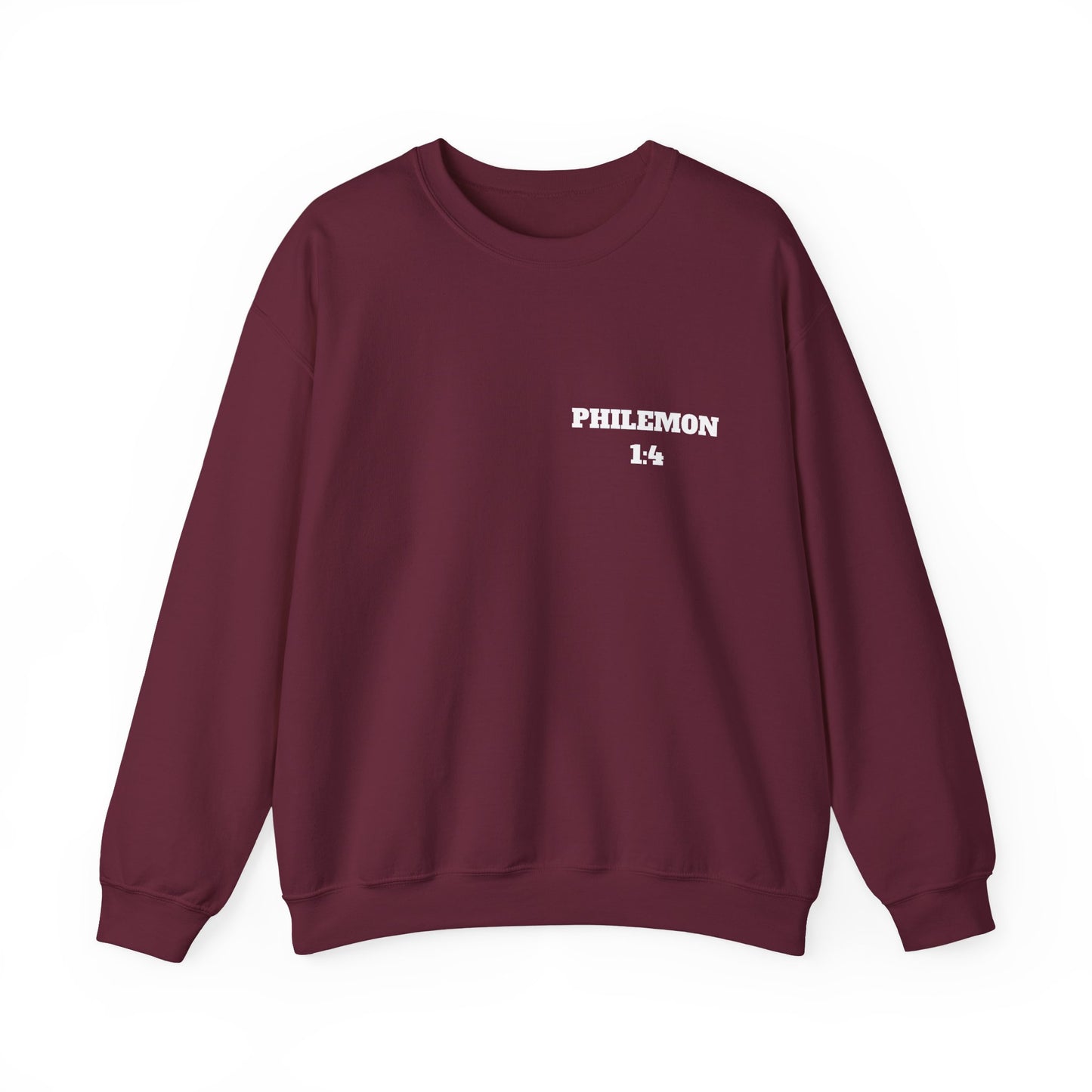 Copy of Philemon 1:4 Bible Verse Sweatshirt, Faith Based Clothing, Church Shirts, Christian Apparel, Trendy Christian Clothing