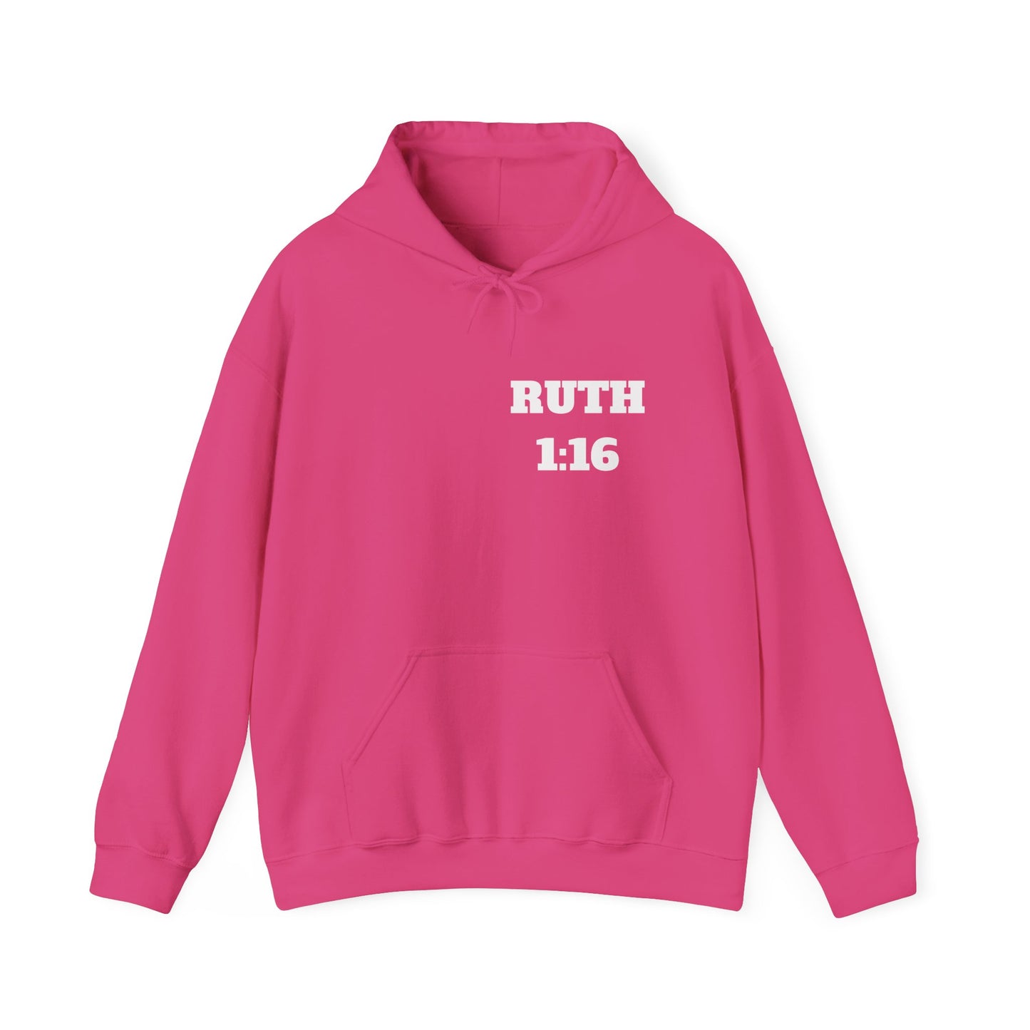 Ruth 1:16 Christian Hoodie, Christian Gifts, Christian Back To School Gifts, Trendy Christian Apparel