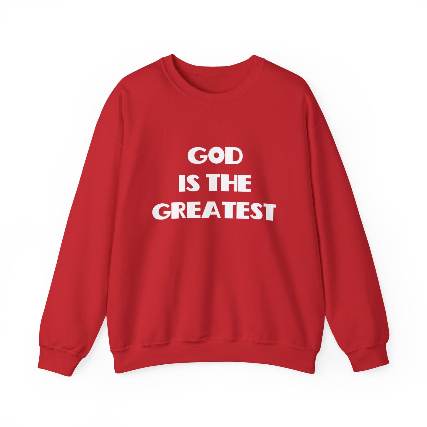 God Is The Greatest Crewneck Sweatshirt, Christian Gifts, Trendy Christian Apparel, Christian Christmas Gifts