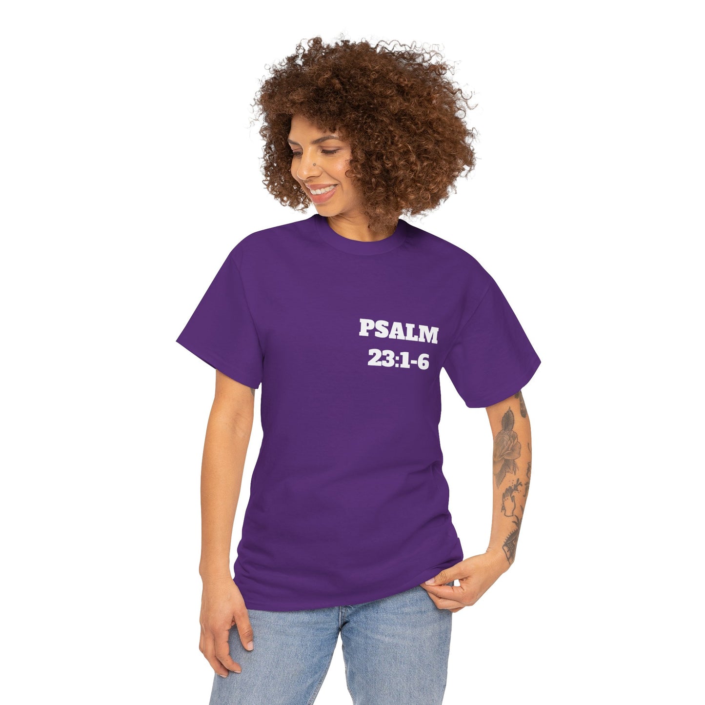 Psalm 23:1-6 Christian T-Shirt, Christian Gifts, Christian Back To School Gifts, Trendy Christian Apparel