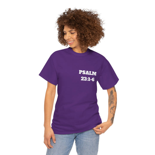 Psalm 23:1-6 Christian T-Shirt, Christian Gifts, Christian Back To School Gifts, Trendy Christian Apparel