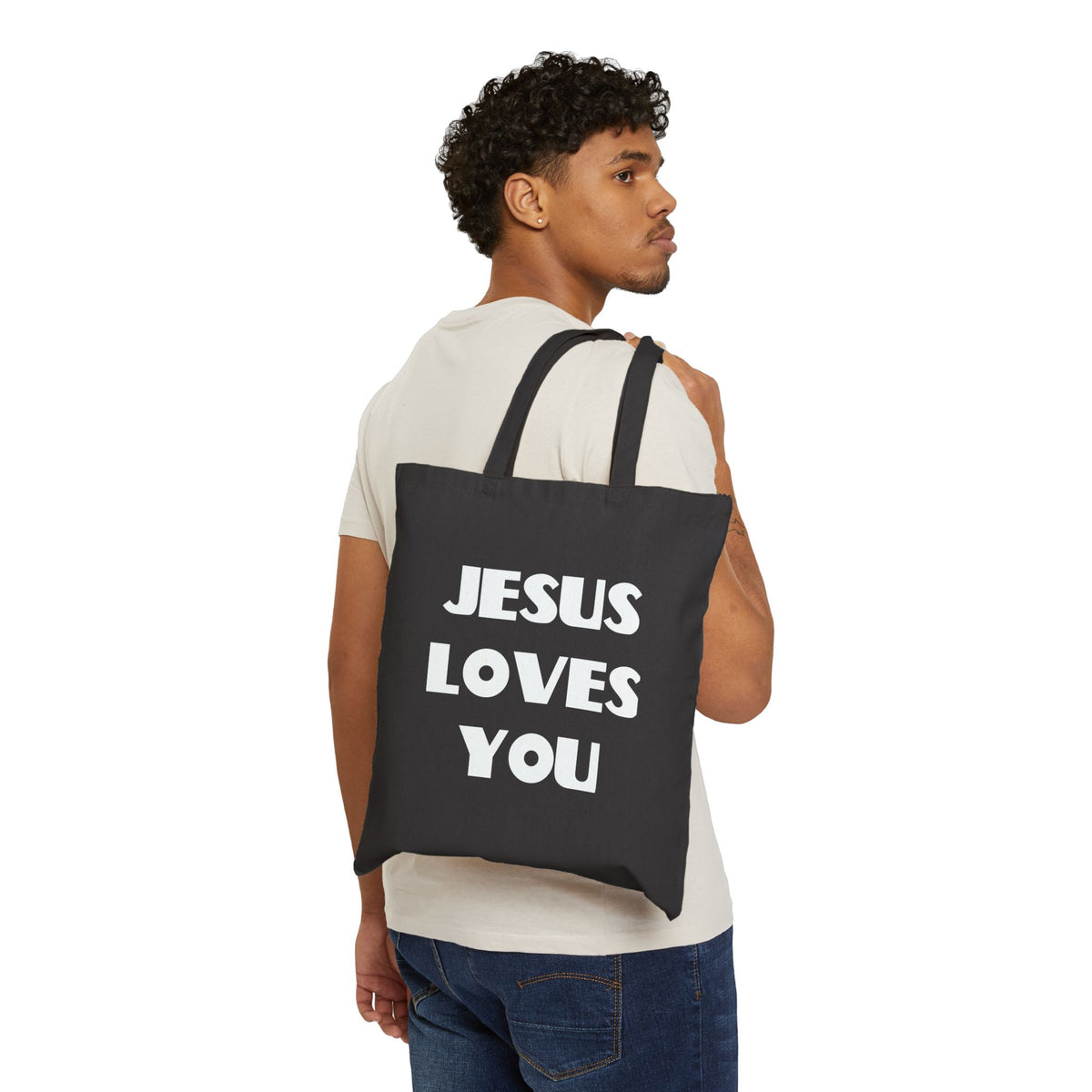 Jesus Loves You / Thank You Jesus Christian Tote Bag