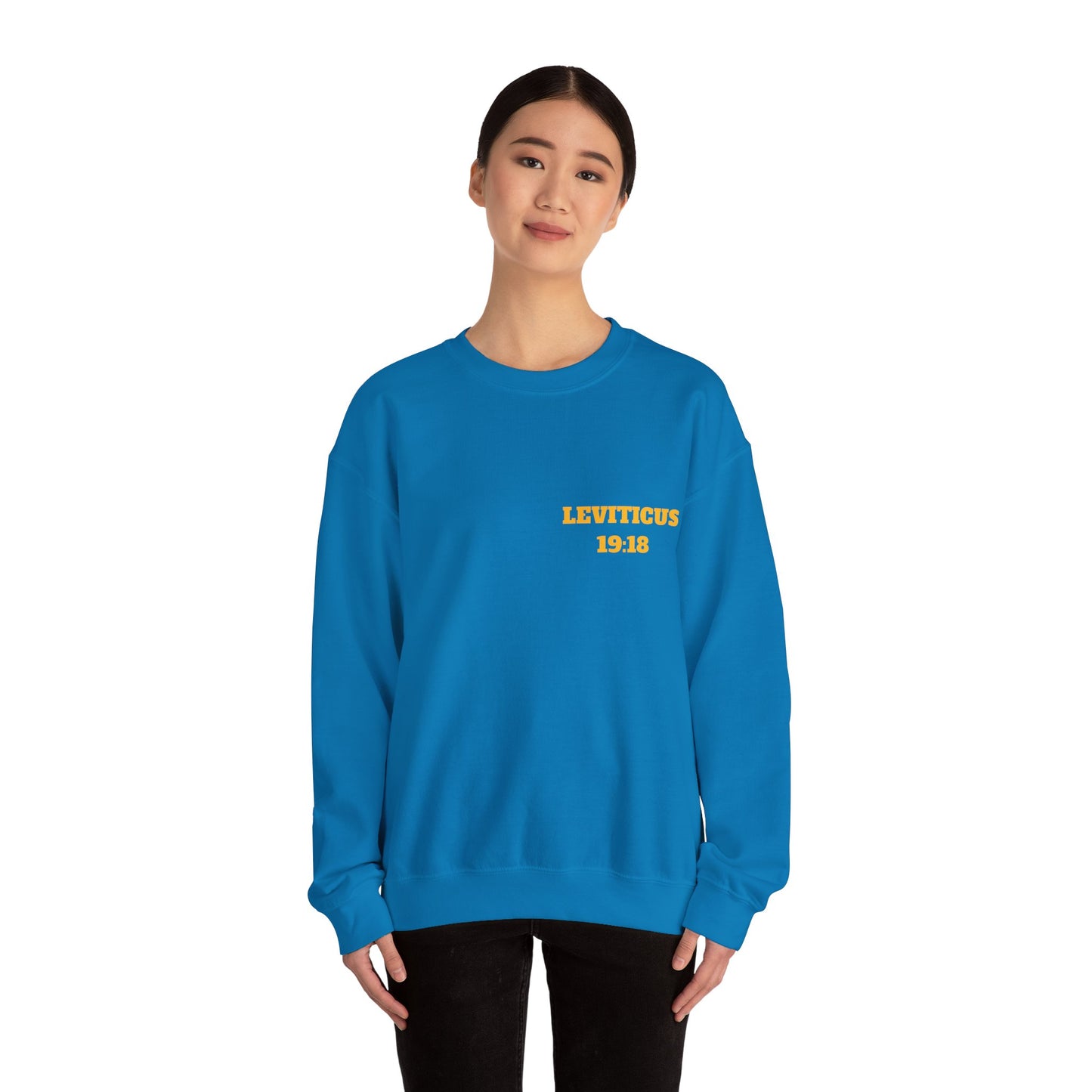 Leviticus 19:18 Christian Sweatshirt, Christian Gifts, Christian Back To School Gifts, Trendy Christian Apparel