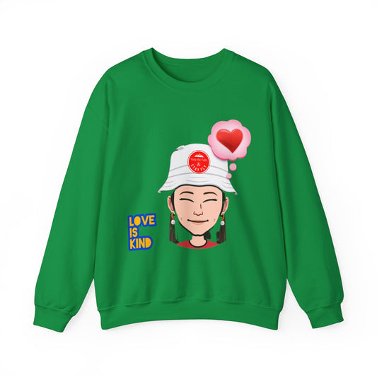 Love Is Kind Women's Christian Emoji Sweatshirt