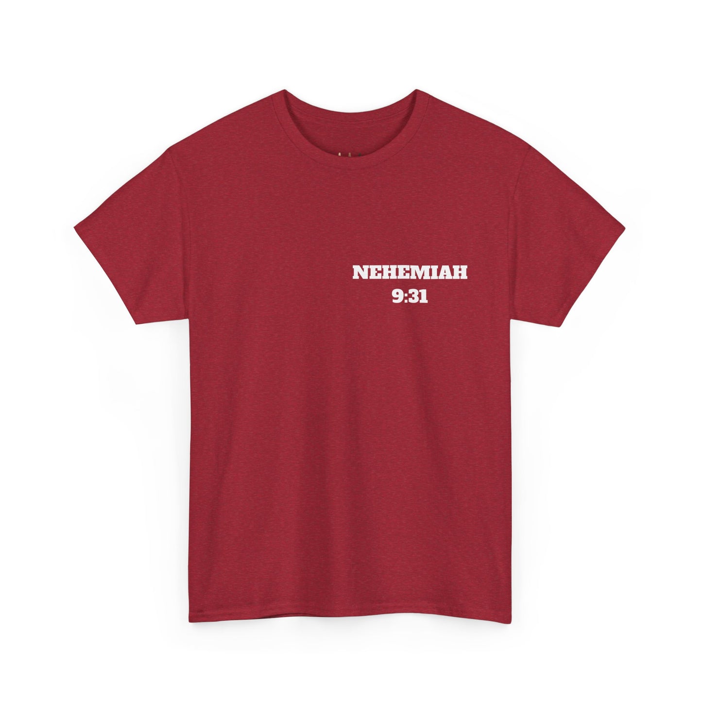 Nehemiah 9:31 Christian T-Shirt, Christian Gifts, Christian Back To School Gifts, Trendy Christian Apparel