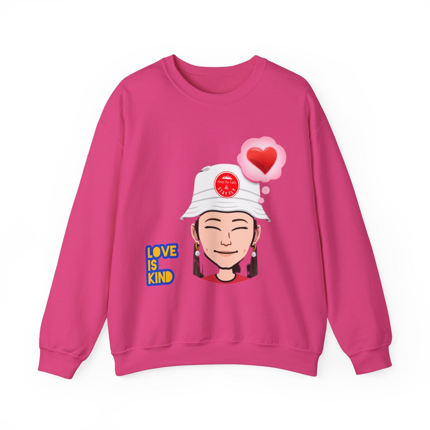 Love Is Kind Women's Christian Emoji Sweatshirt