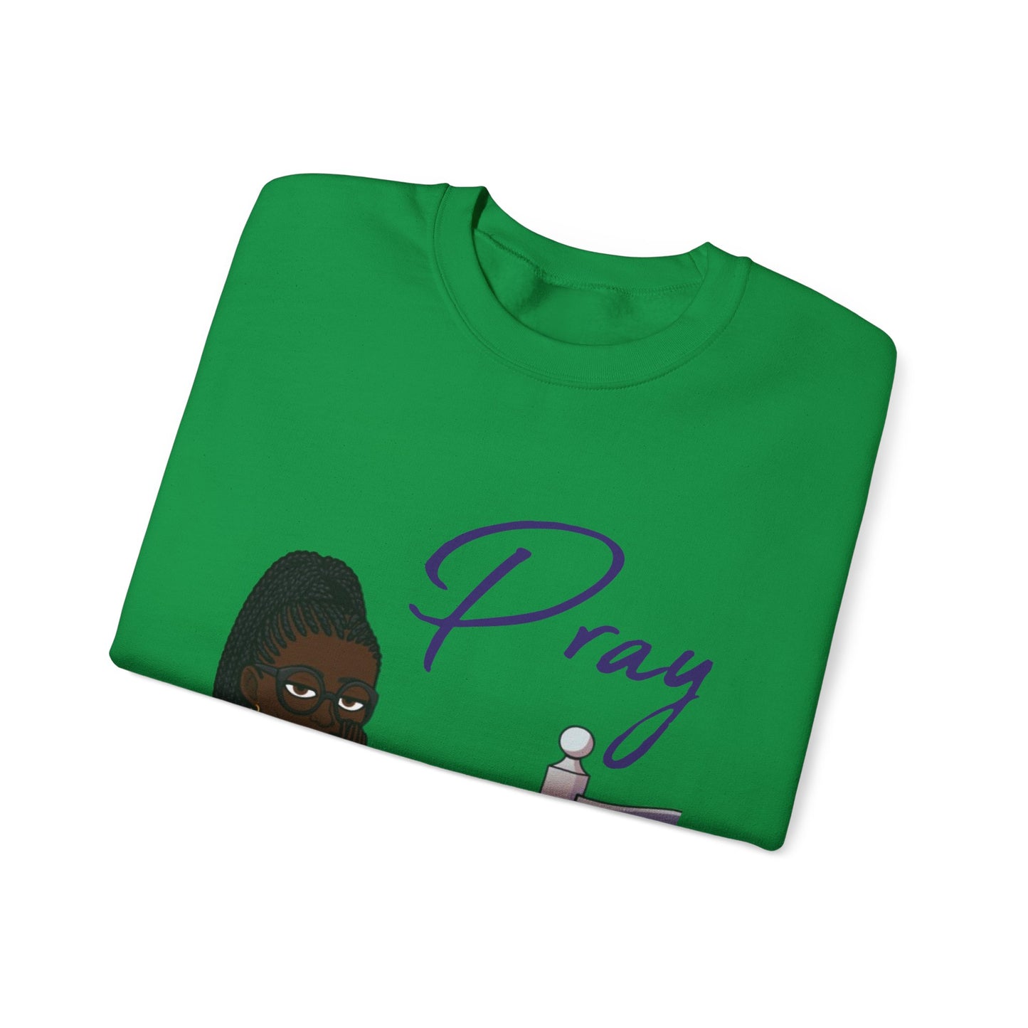 Pray Women's Christian Bitmoji Sweatshirt, Christian Gifts, Christian Back To School Gifts, Trendy Christian Apparel