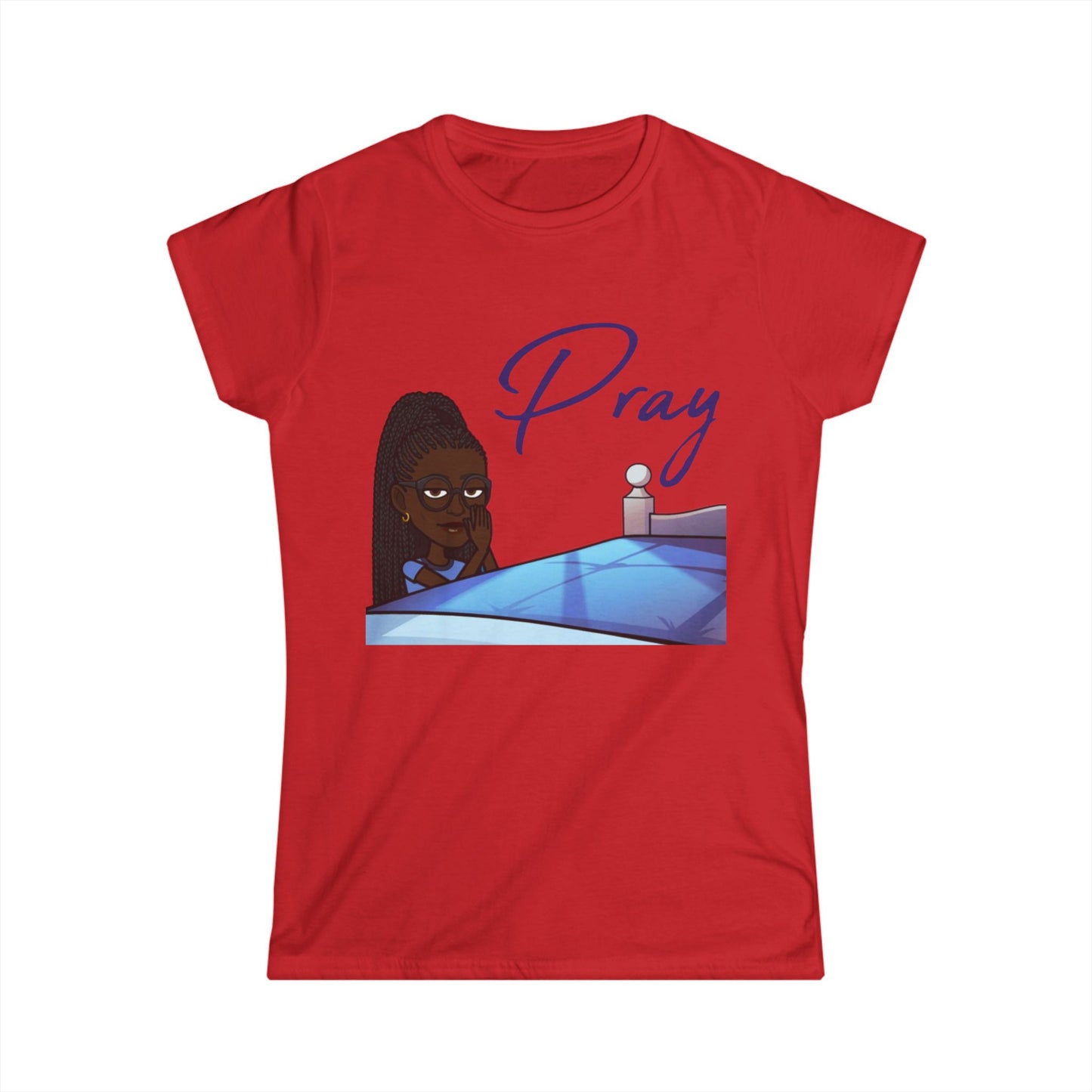 Praying Bitmoji Christian Women's TShirt, Women's Easter TShirt, Easter Gifts, Women's Easter Gifts, Christian Women's Clothing, Pray TShirt