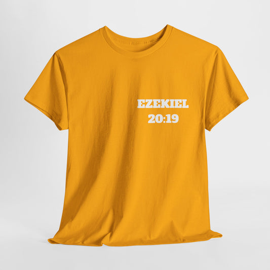 Ezekiel 20:19 Christian T-Shirt, Christian Gifts, Christian Back To School Gifts, Trendy Christian Apparel