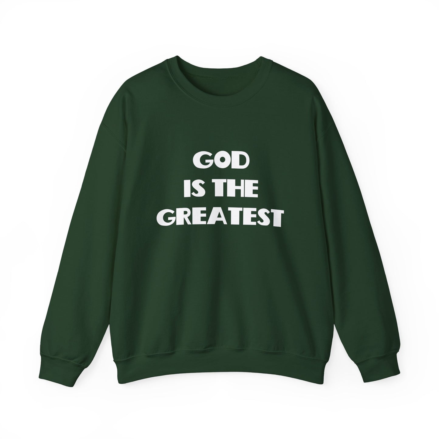 God Is The Greatest Crewneck Sweatshirt, Christian Gifts, Trendy Christian Apparel, Christian Christmas Gifts