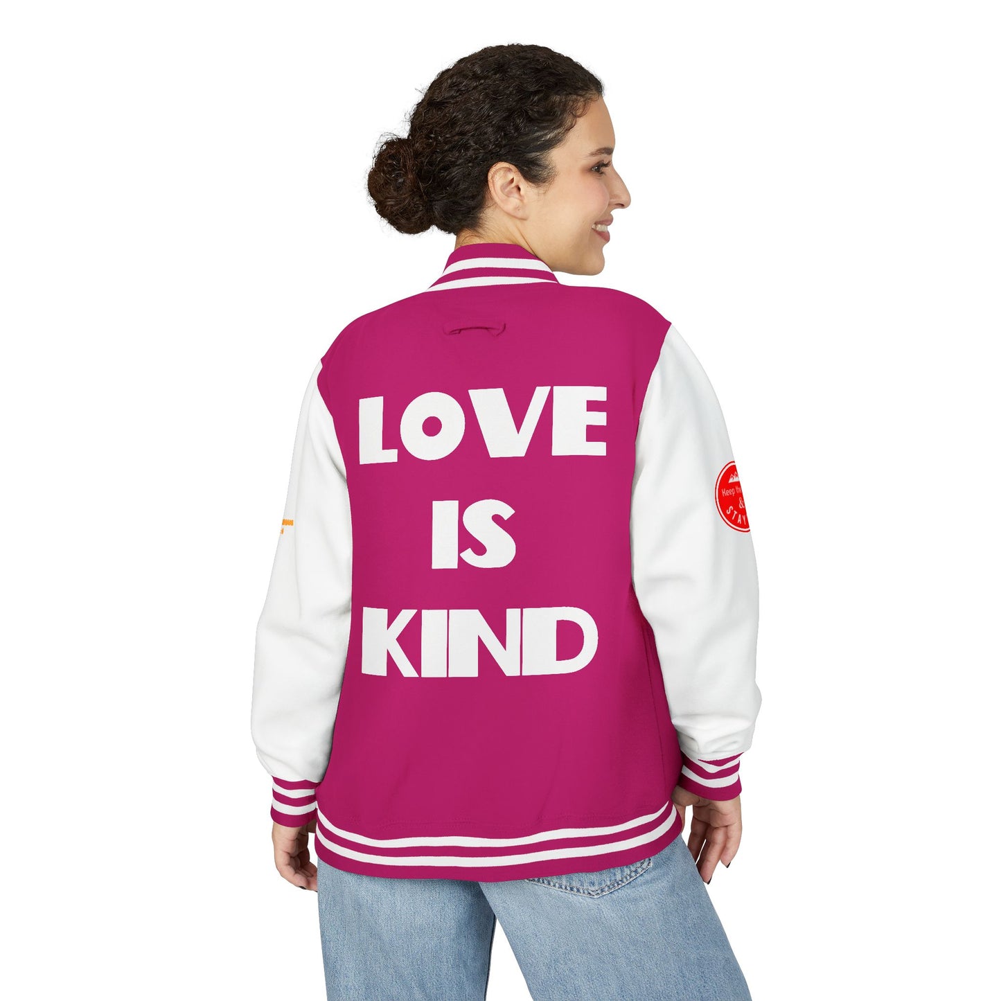 Love Is Kind Letterman Jacket, Christian Letterman Jacket, Christian Streetwear