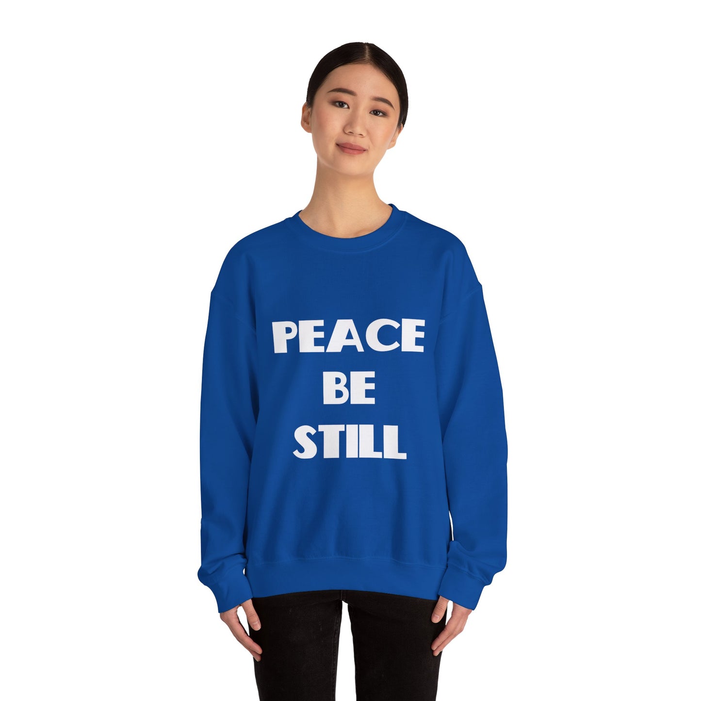 Peace Be Still Christian Sweatshirt, Christian Gifts, Christian Back To School Gifts, Trendy Christian Apparel