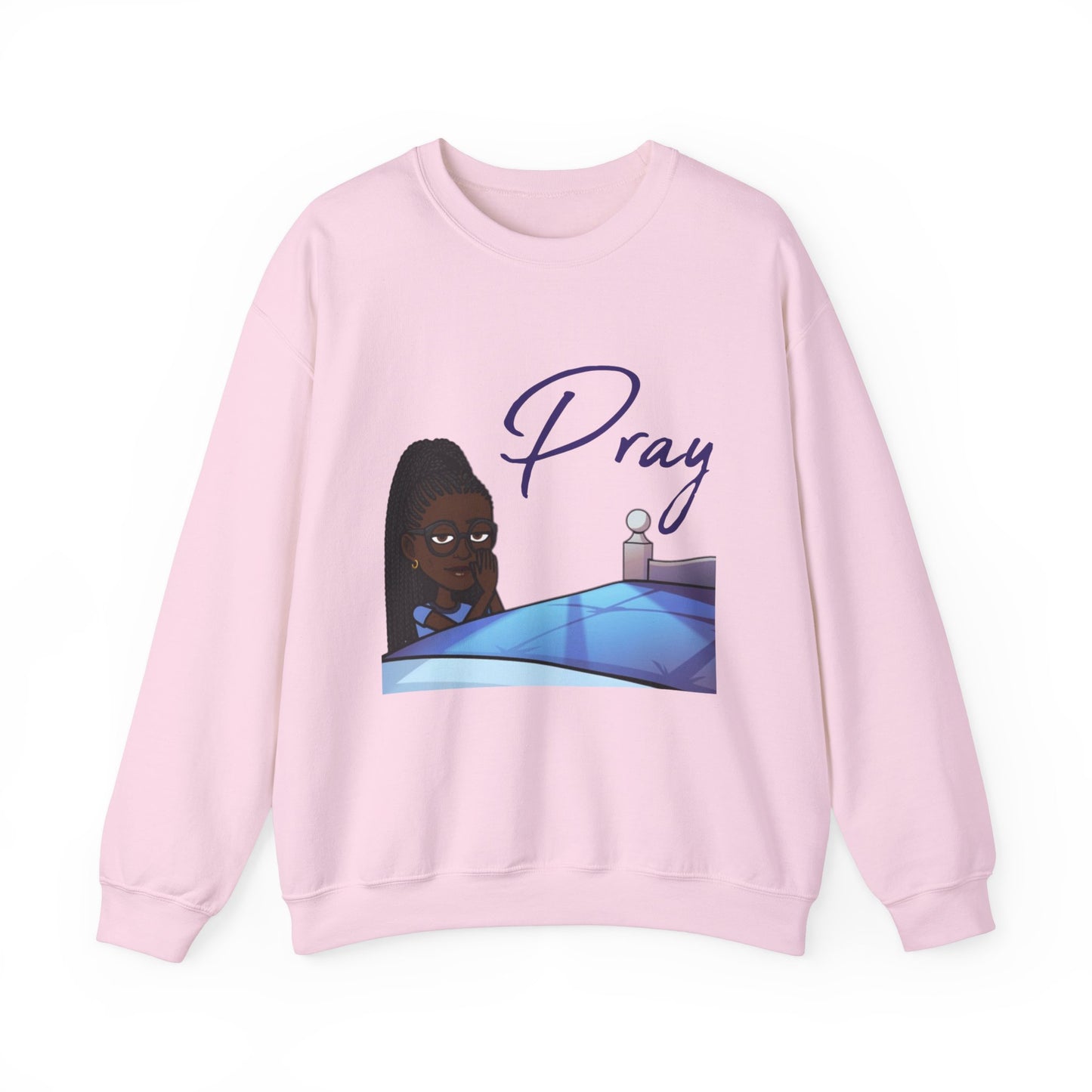 Pray Women's Christian Bitmoji Sweatshirt, Christian Gifts, Christian Back To School Gifts, Trendy Christian Apparel