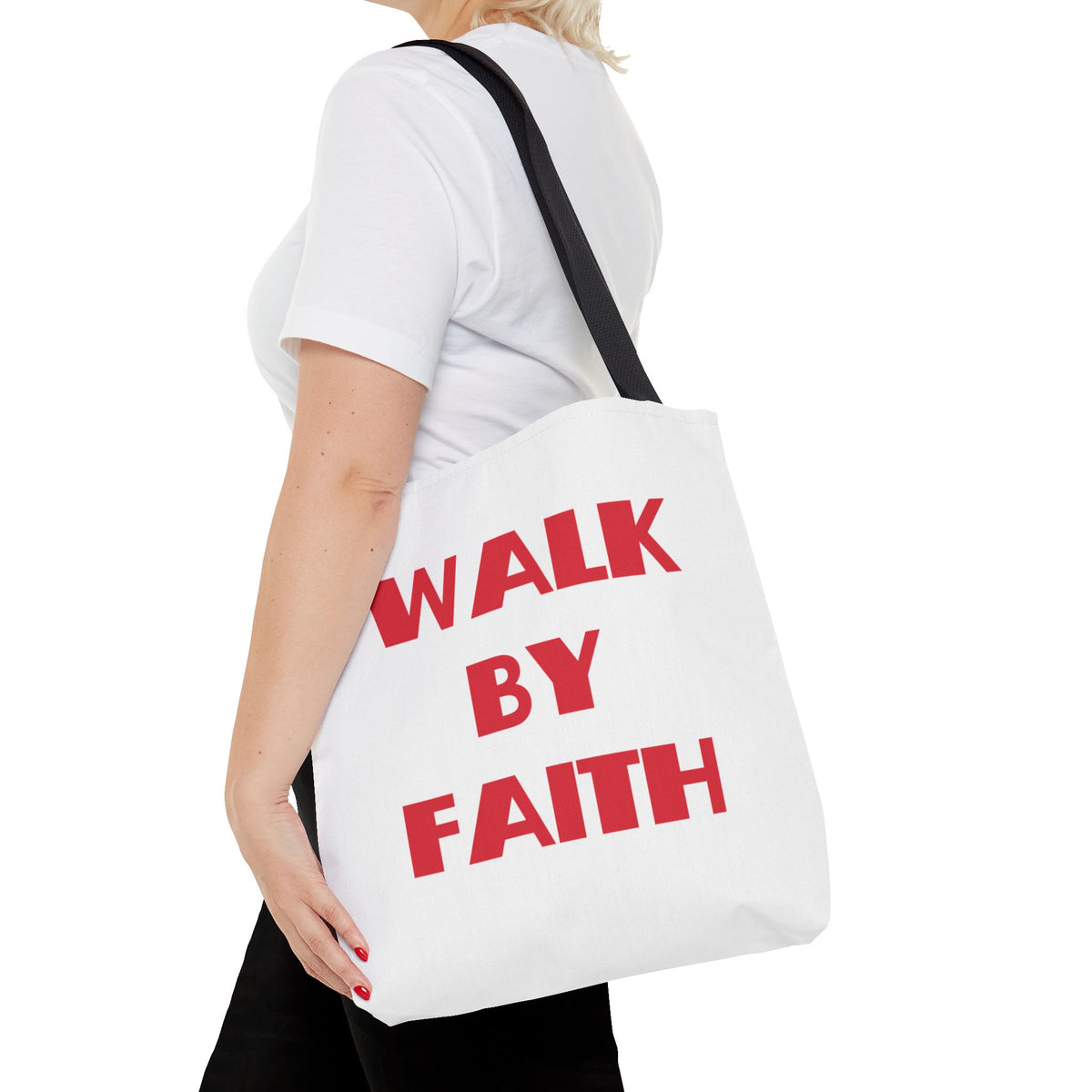 Walk By Faith Christian Tote Bag