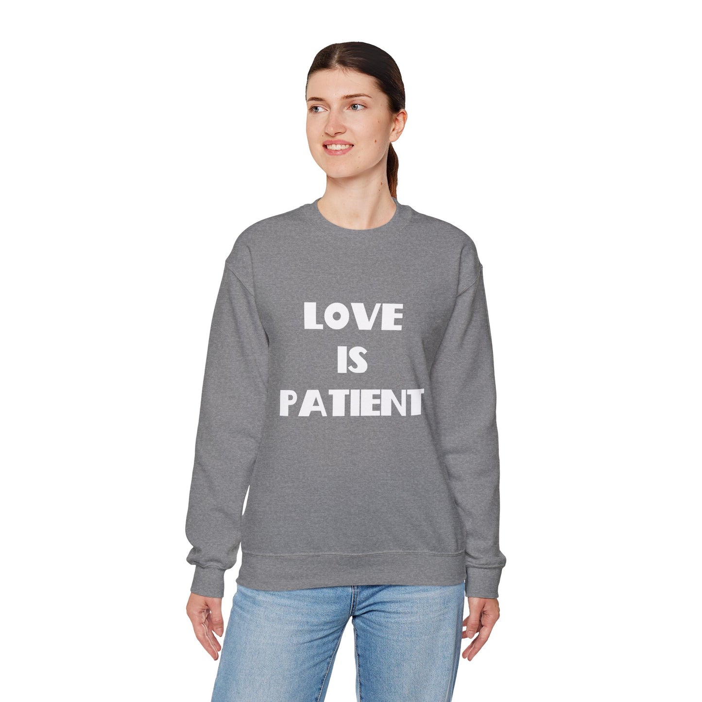 Love is Patient Christian Sweatshirt, Christian Gifts, Christian Back To School Gifts, Church Outfits