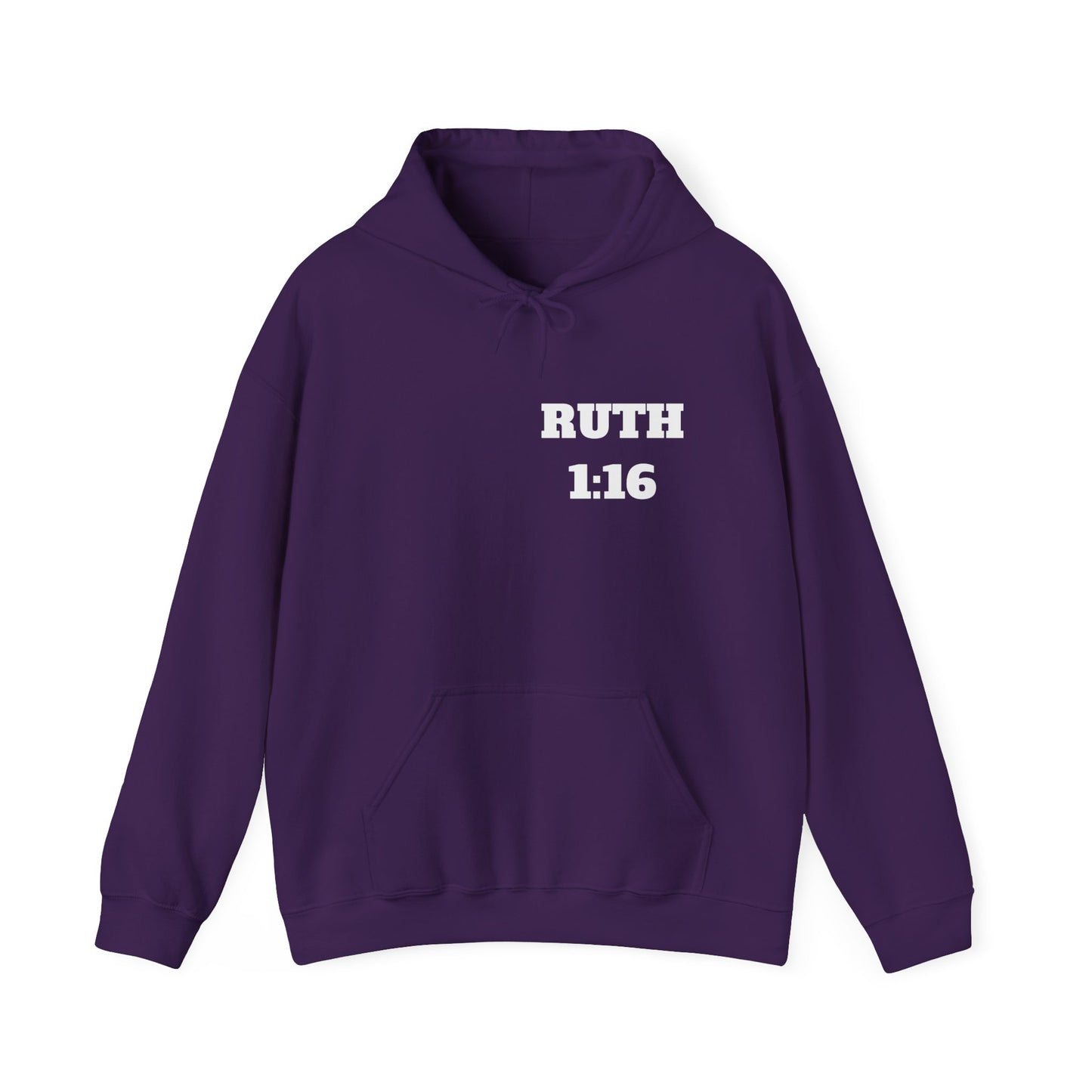 Ruth 1:16 Christian Hoodie, Christian Gifts, Christian Back To School Gifts, Trendy Christian Apparel