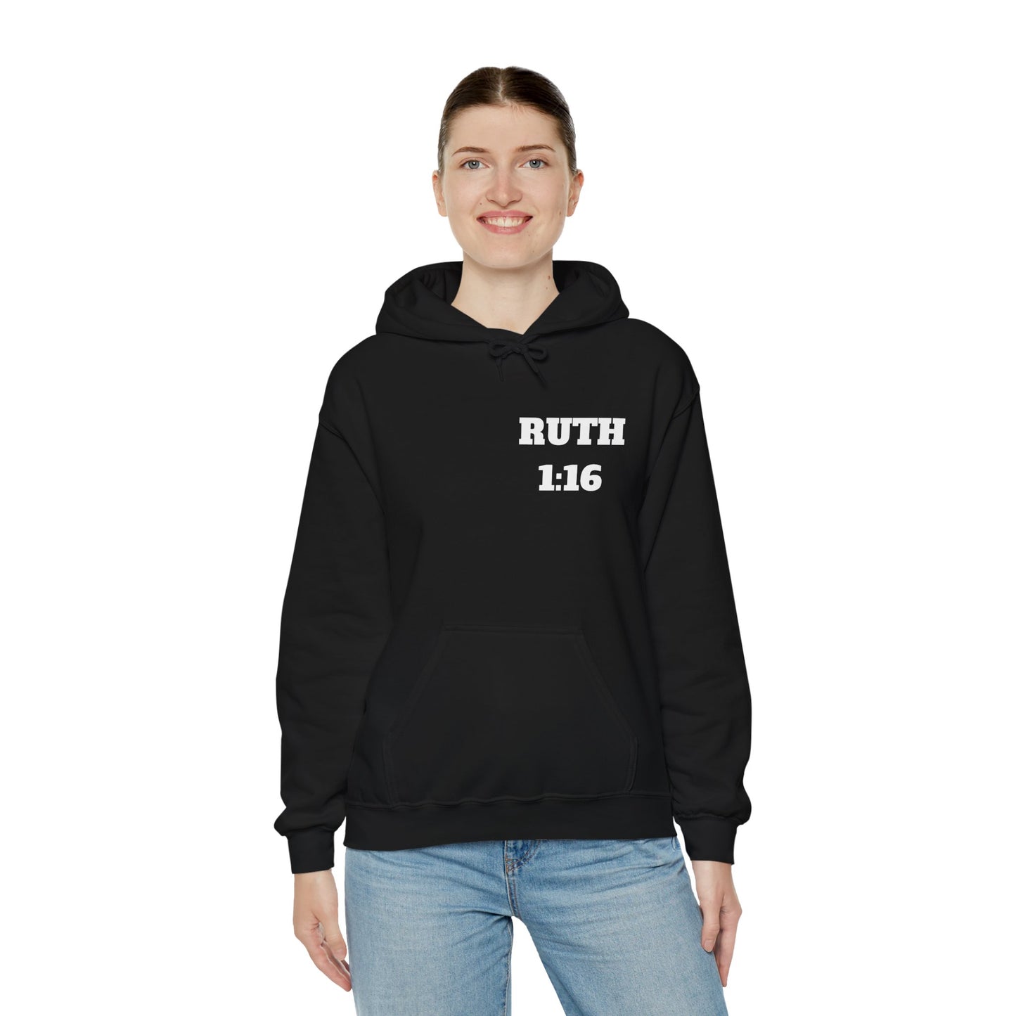 Ruth 1:16 Christian Hoodie, Christian Gifts, Christian Back To School Gifts, Trendy Christian Apparel