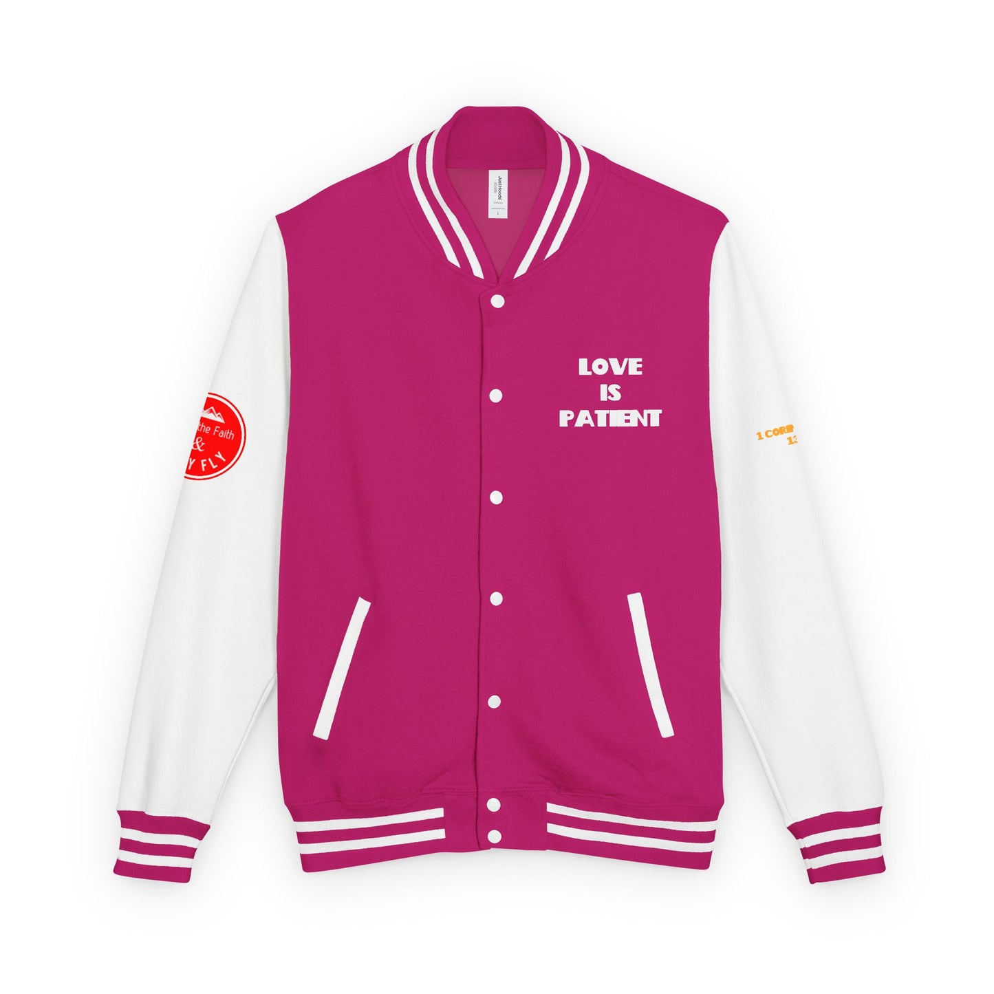 Love Is Kind Letterman Jacket, Christian Letterman Jacket, Christian Streetwear