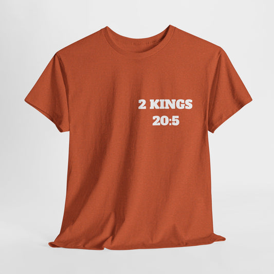 2 Kings 20:5 Christian T-Shirt, Christian Gifts, Christian Back To School Gifts, Trendy Christian Apparel