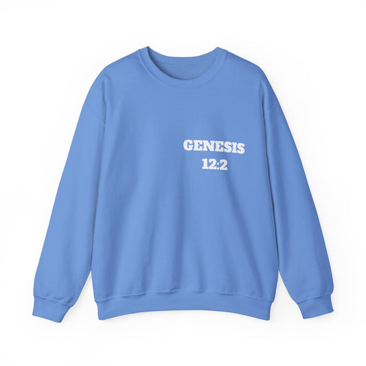 Genesis 12:2 Christian Sweatshirt, Christian Gifts, Christian Back To School Gifts, Trendy Christian Apparel