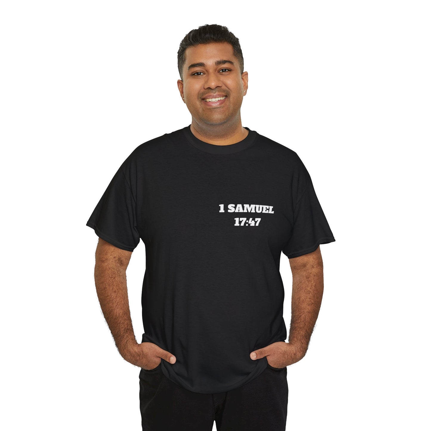 1 Samuel 17:47 Christian T-Shirt, Christian Gifts, Christian Back To School Gifts, Trendy Christian Apparel