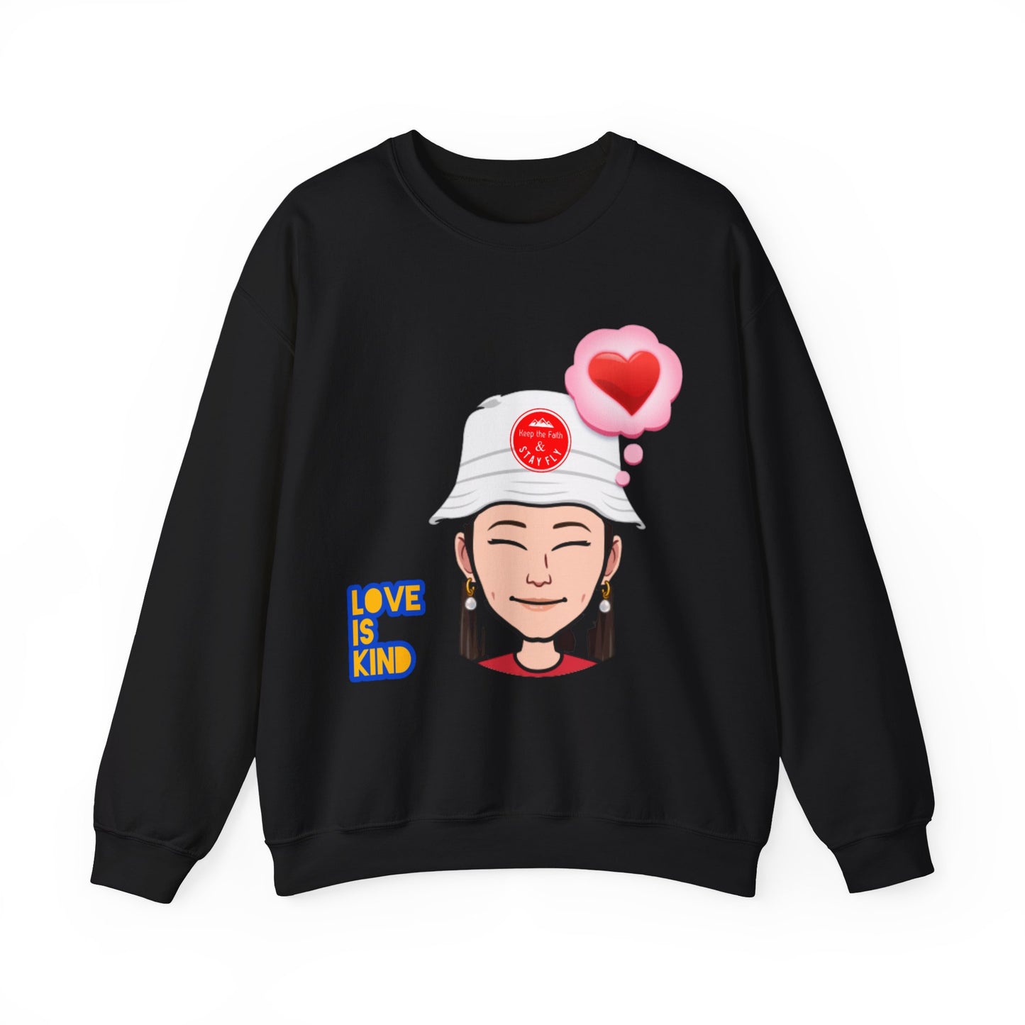 Love Is Kind Women's Christian Emoji Sweatshirt