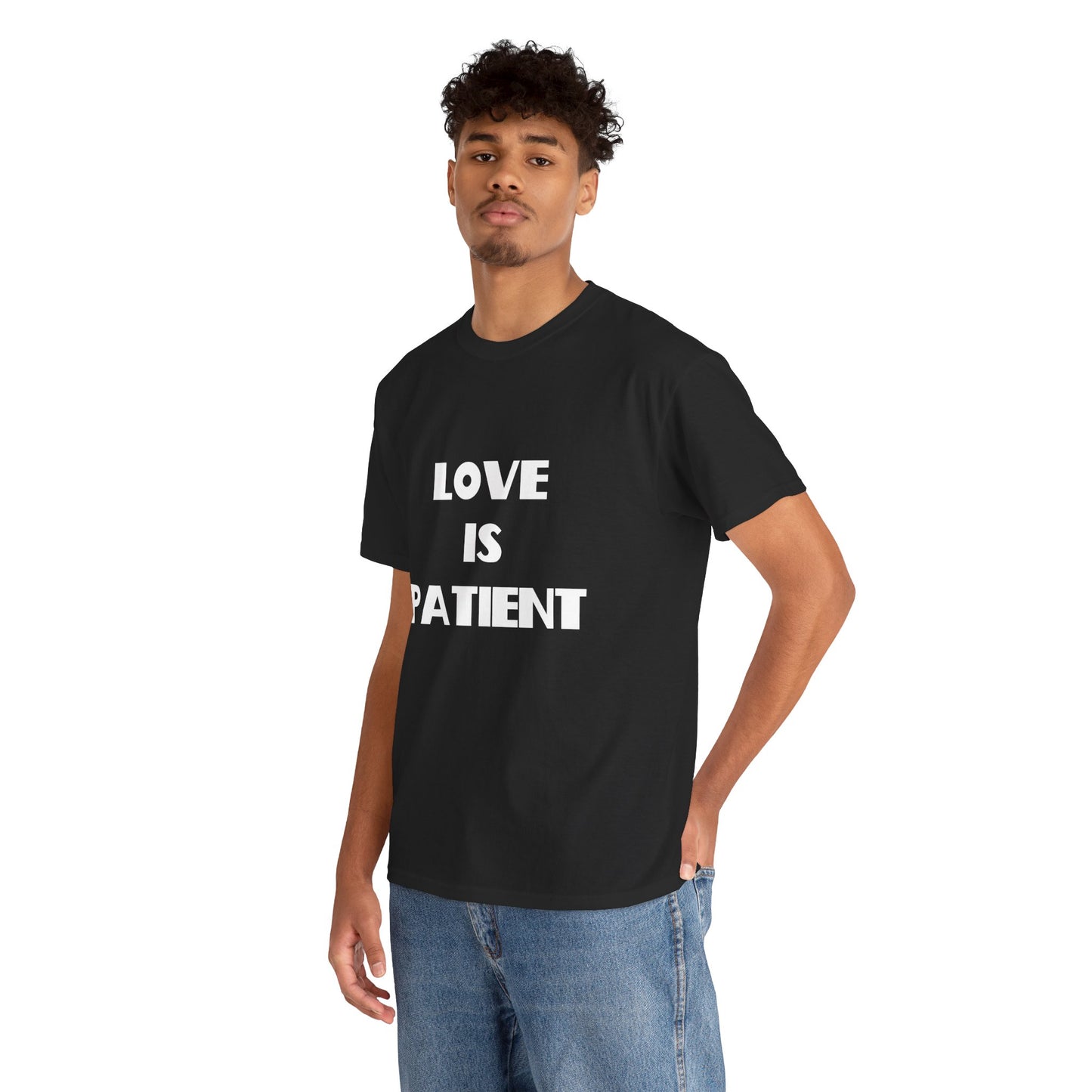 Love Is Patient Christian T-Shirt, Christian Gifts, Christian Back To School Gifts, Trendy Christian Apparel