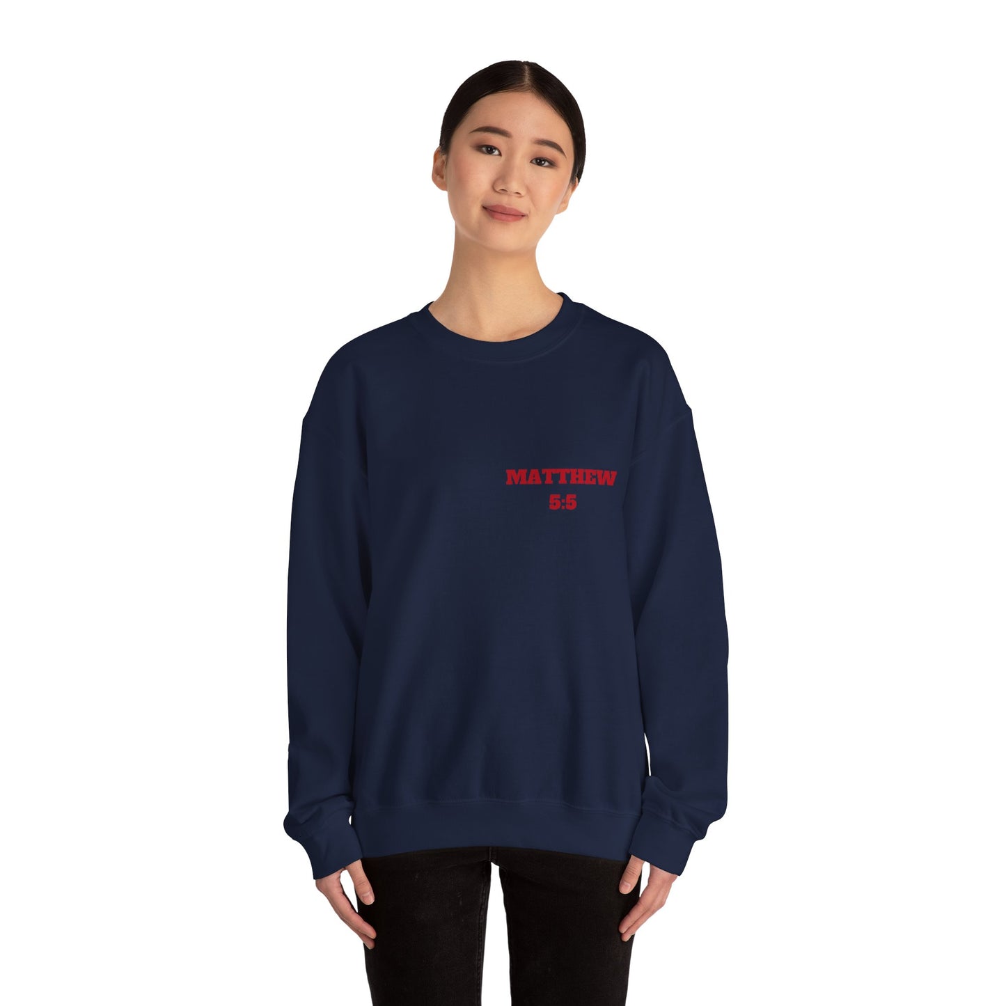 Matthew 5:5 Christian Sweatshirt, Christian Tee Shirts, Faith T-Shirts, Bible Verse T-Shirts, Christian Tees With Scripture