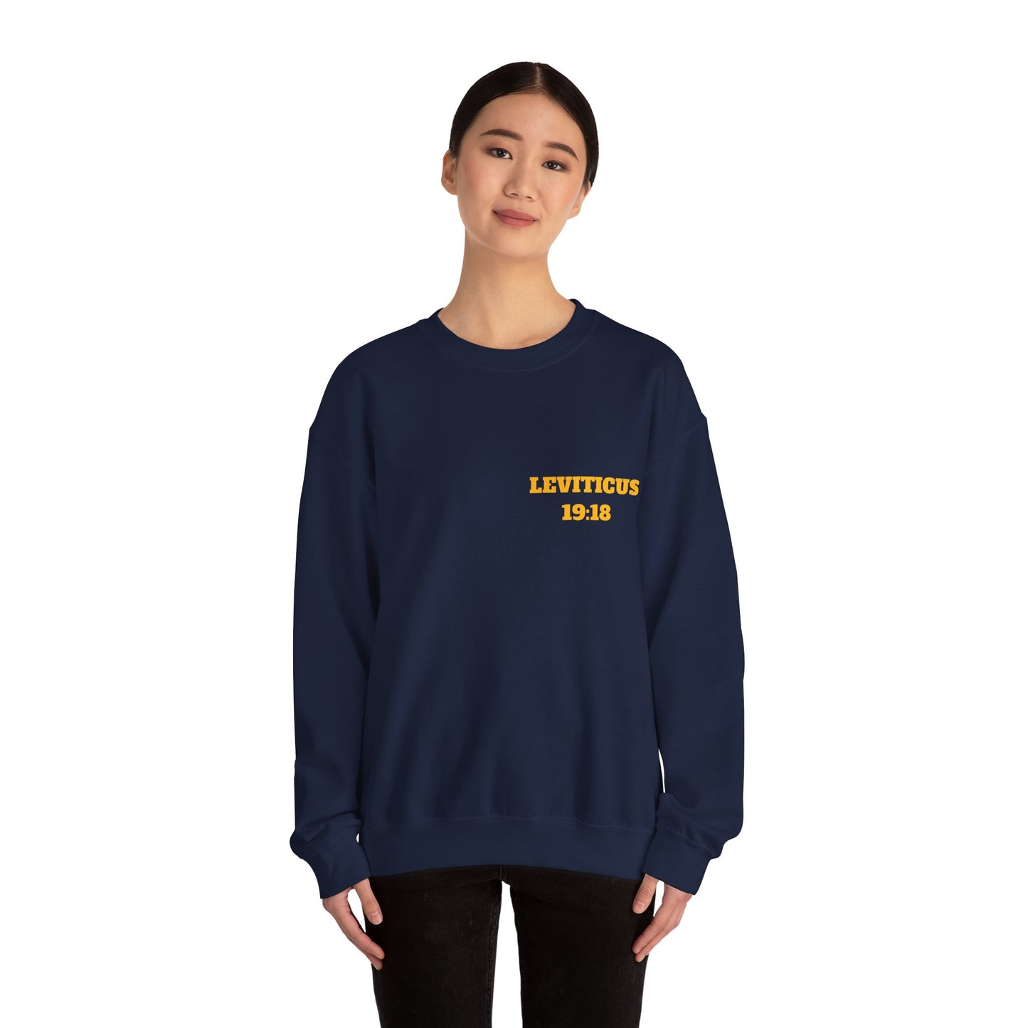 Leviticus 19:18 Christian Sweatshirt, Christian Gifts, Christian Back To School Gifts, Trendy Christian Apparel