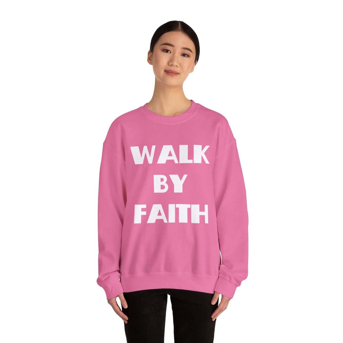 Walk By Faith Christian Sweatshirt, Christian Gifts, Christian Back To School Gifts, Trendy Christian Apparel
