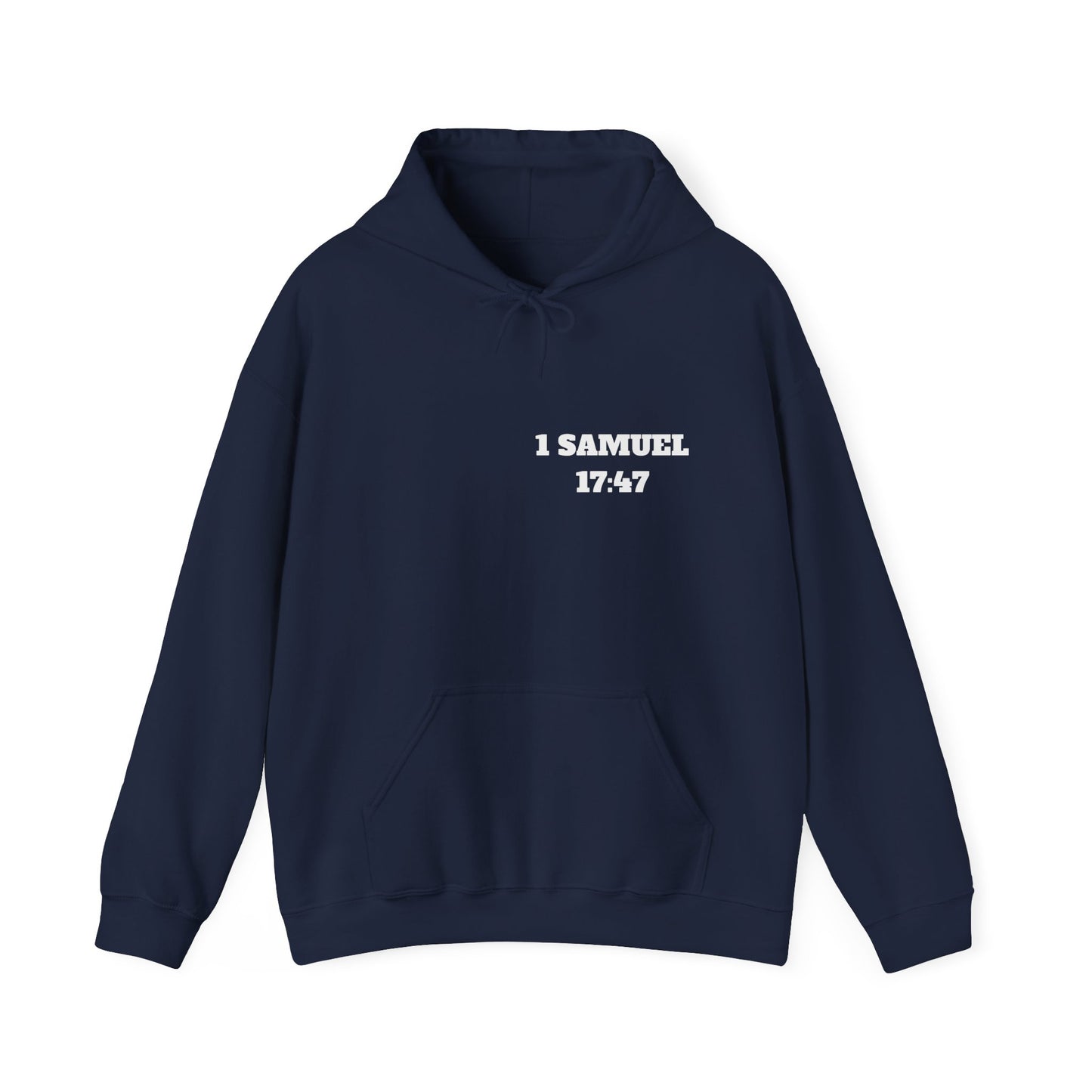 1 Samuel 17:47 Christian Hoodie, Christian Gifts, Christian Back To School Gifts, Trendy Christian Apparel