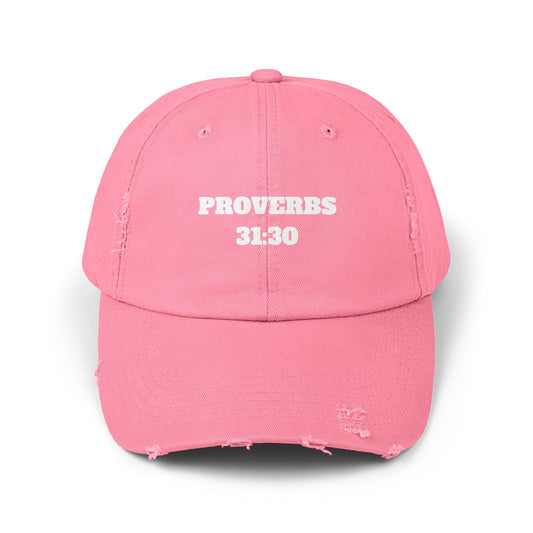 Proverbs 31:30 Christian Dad Hat, Church Hat, Church Hat For Women, Womens Christian Hats, Spring Clothing, Christian Gifts, Distressed Cap