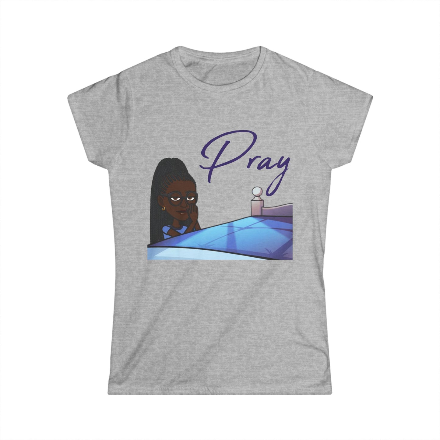 Praying Bitmoji Christian Women's TShirt, Women's Easter TShirt, Easter Gifts, Women's Easter Gifts, Christian Women's Clothing, Pray TShirt