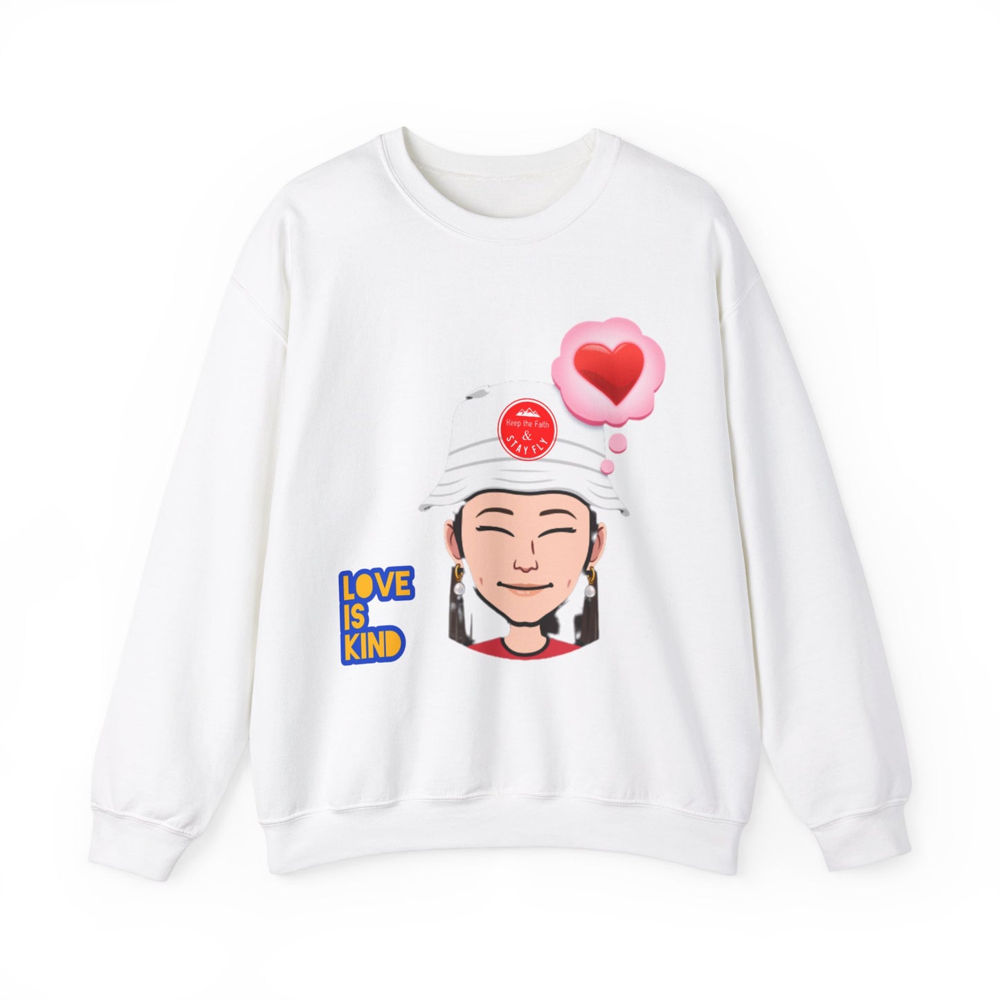 Love Is Kind Women's Christian Emoji Sweatshirt