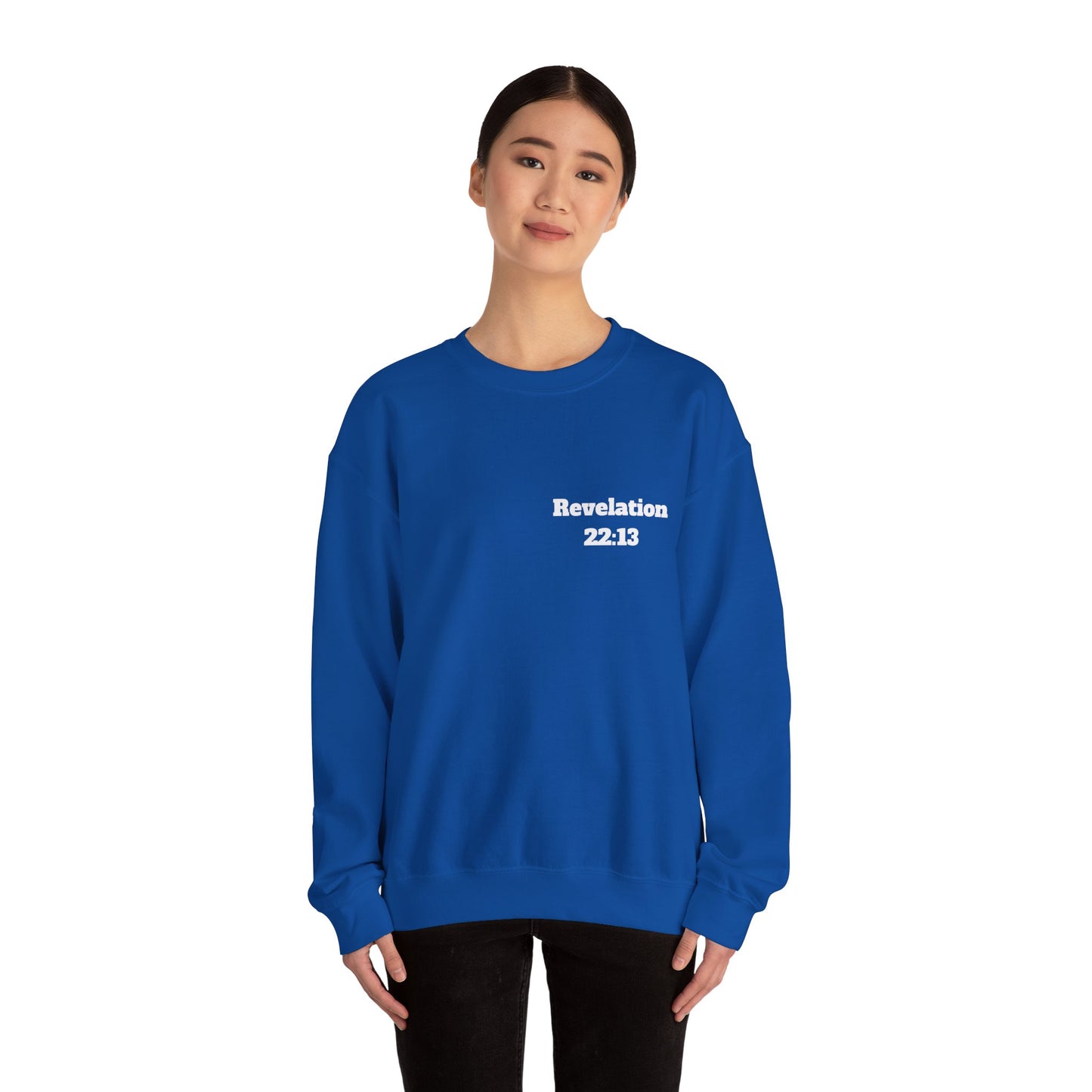 Revelation 22:13 Christian Sweatshirt, Christian Gifts, Christian Back To School Gifts, Church Outfits