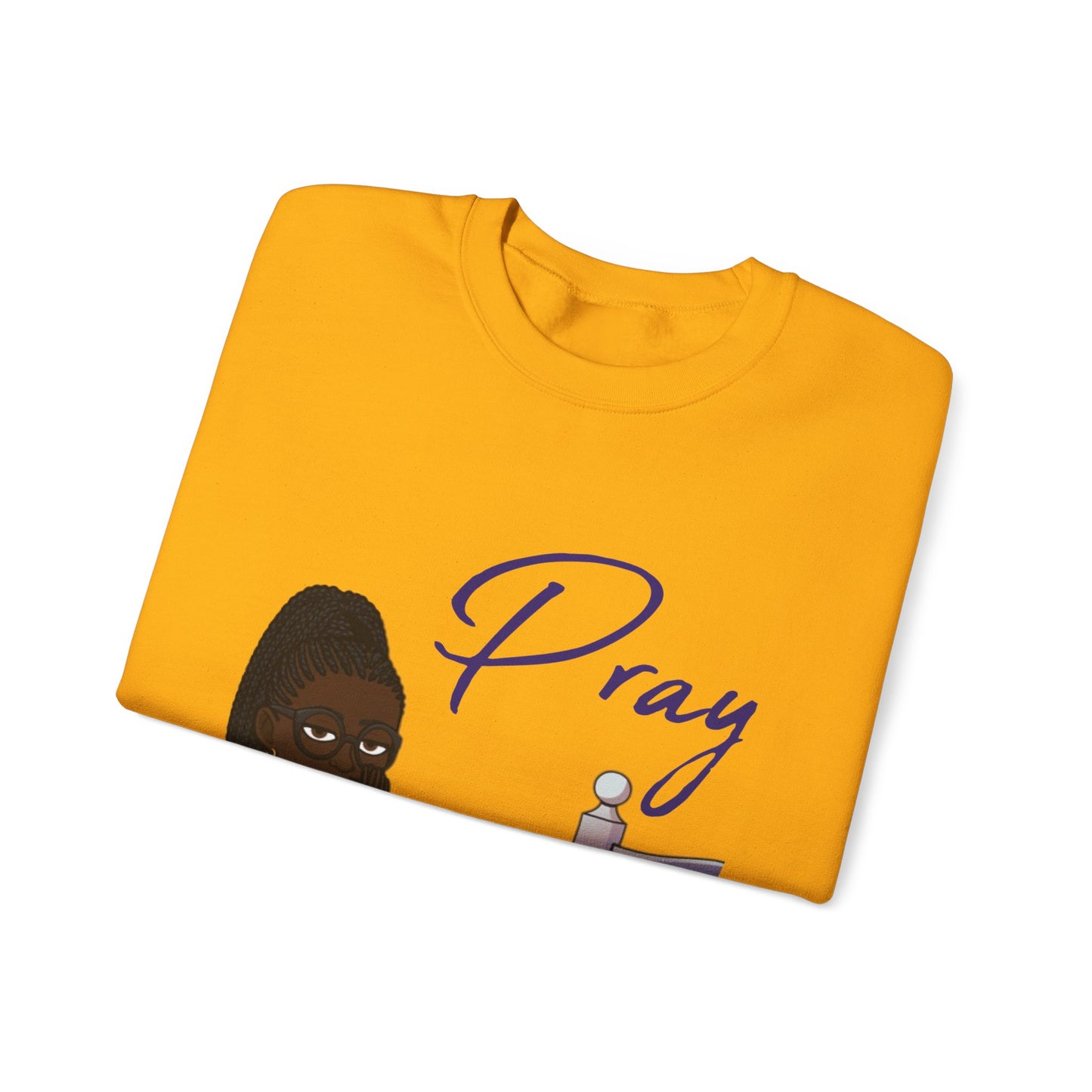 Pray Women's Christian Bitmoji Sweatshirt, Christian Gifts, Christian Back To School Gifts, Trendy Christian Apparel