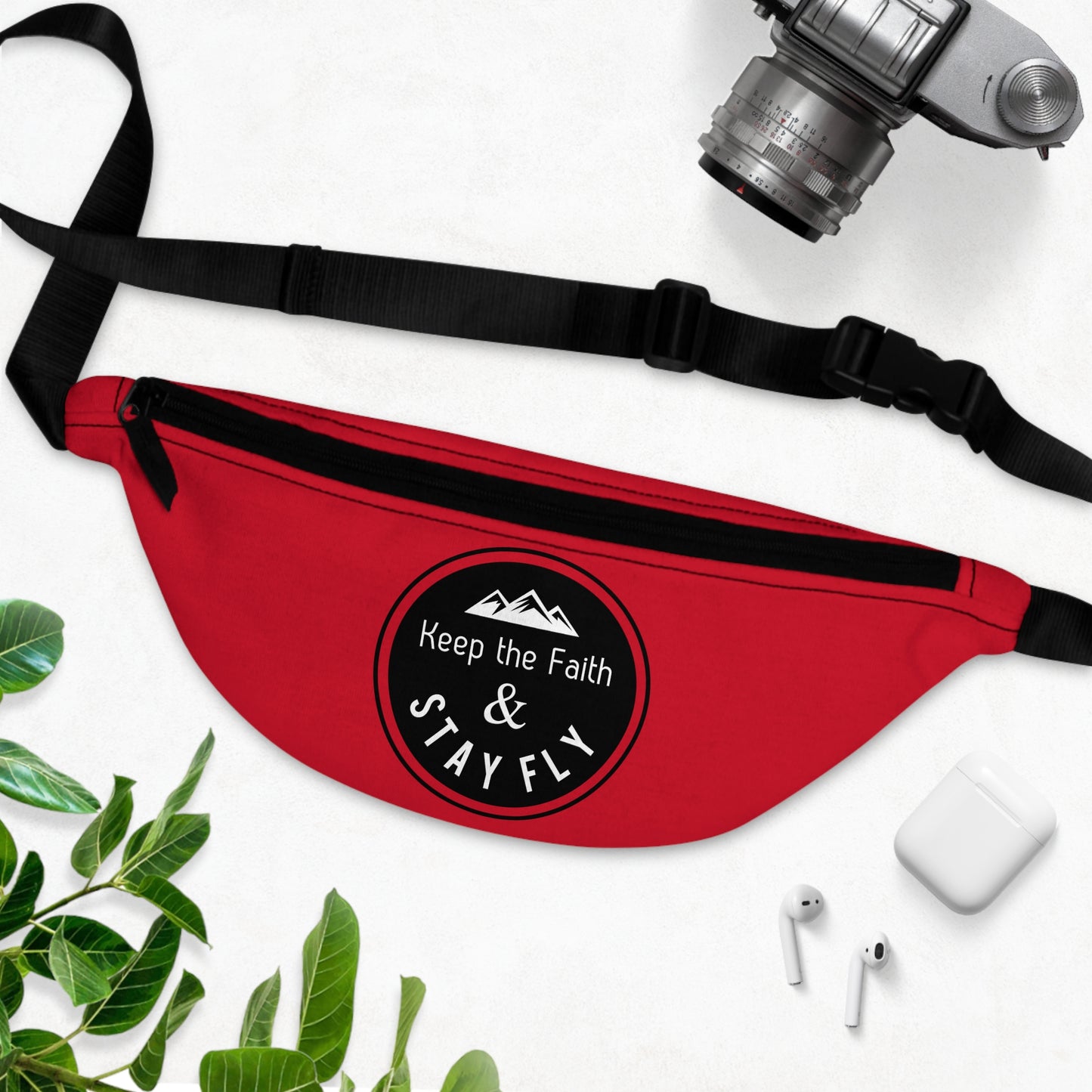 Keep The Faith & Stay Fly Christian Fanny Pack, Christian Accessories, Christian Gifts, Christian Back To School Gifts, Trendy Christian Apparel