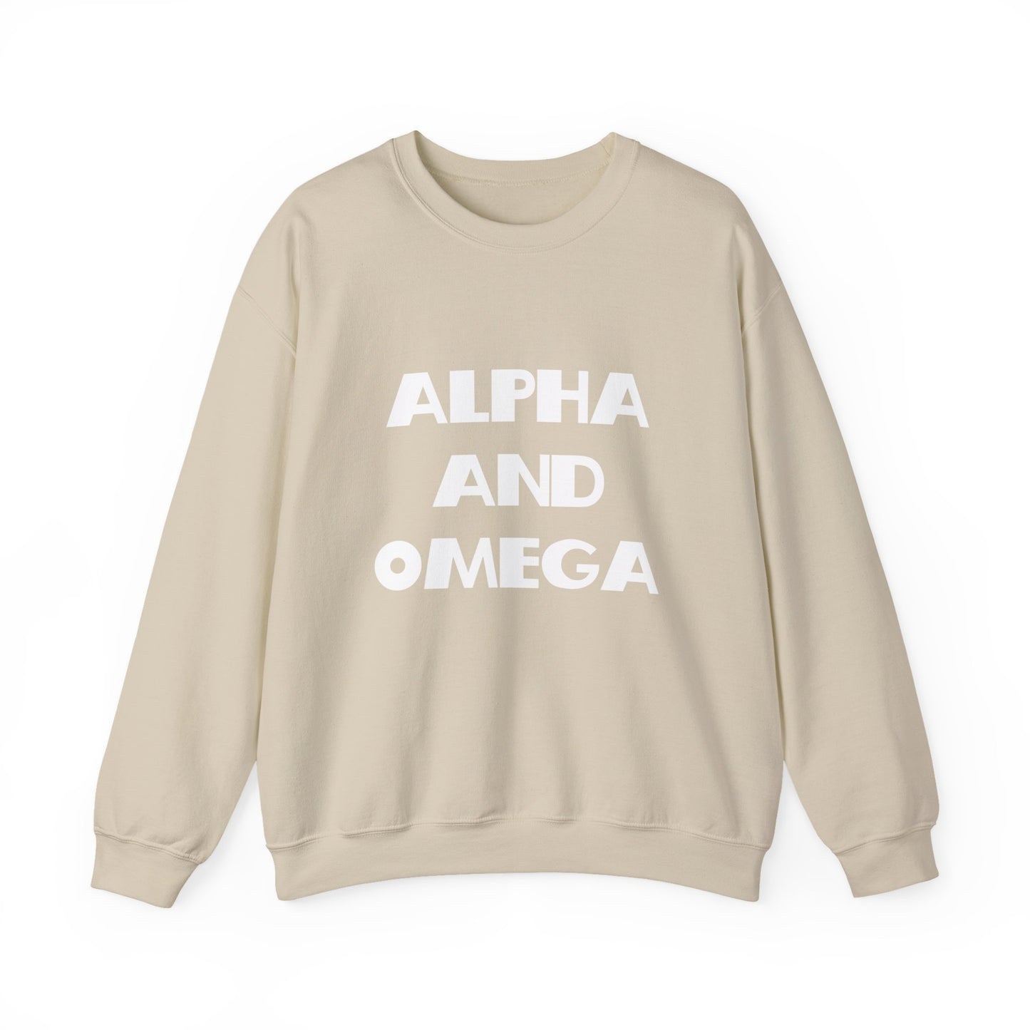 Alpha and Omega Christian Sweatshirt - Christian Gifts, Trendy Christian Apparel, Christian Clothing