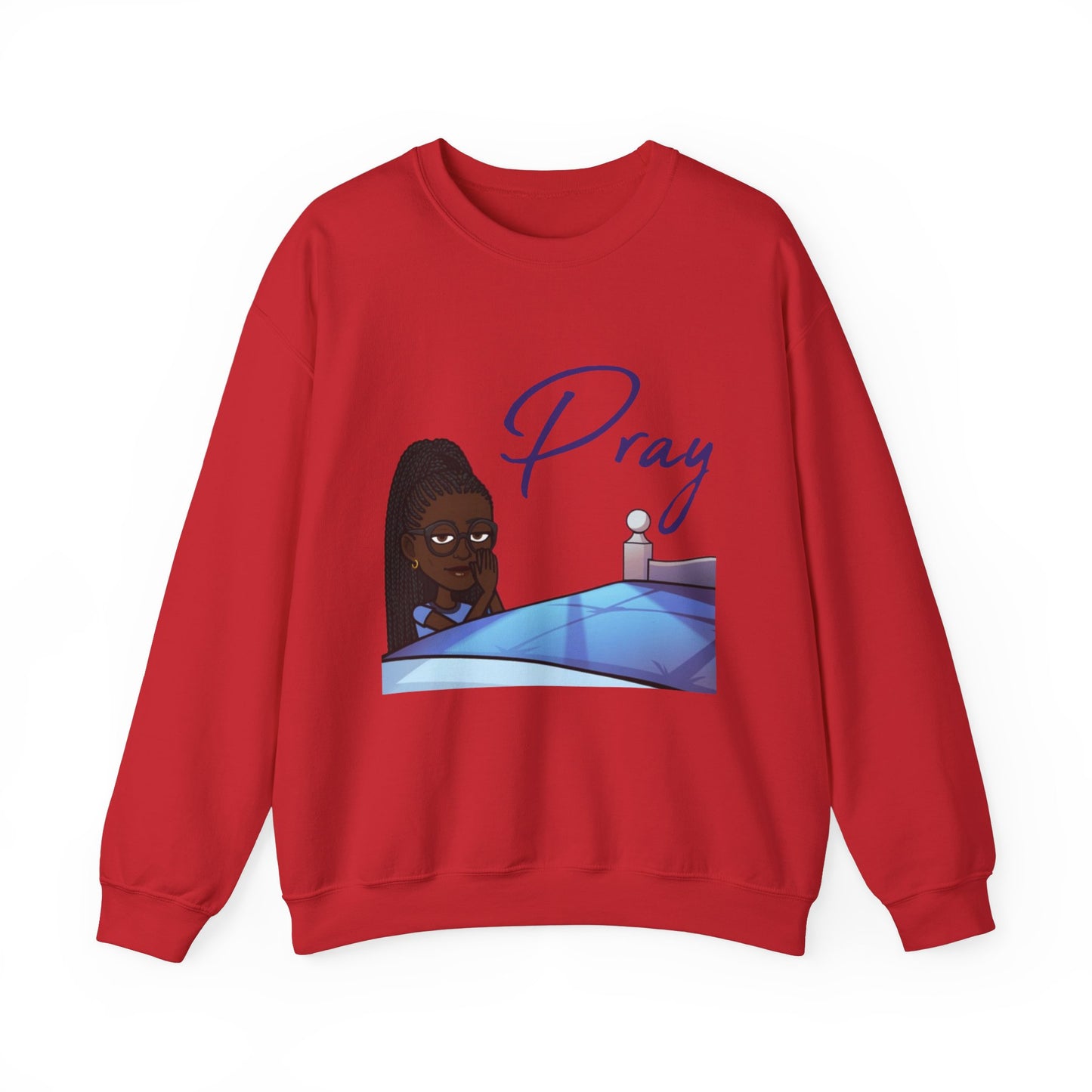 Pray Women's Christian Bitmoji Sweatshirt, Christian Gifts, Christian Back To School Gifts, Trendy Christian Apparel