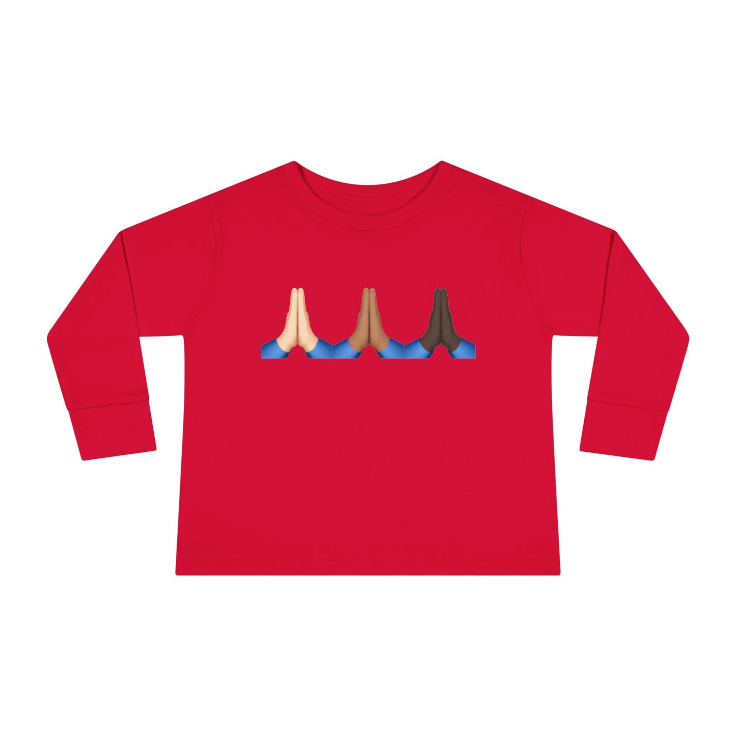 Pray Hands Emoji Christian Toddler Long Sleeve Shirt, Toddler Girl Longsleeve Shirt, Toddler Easter Shirt, Easter Gifts, Toddler Gifts, Pray
