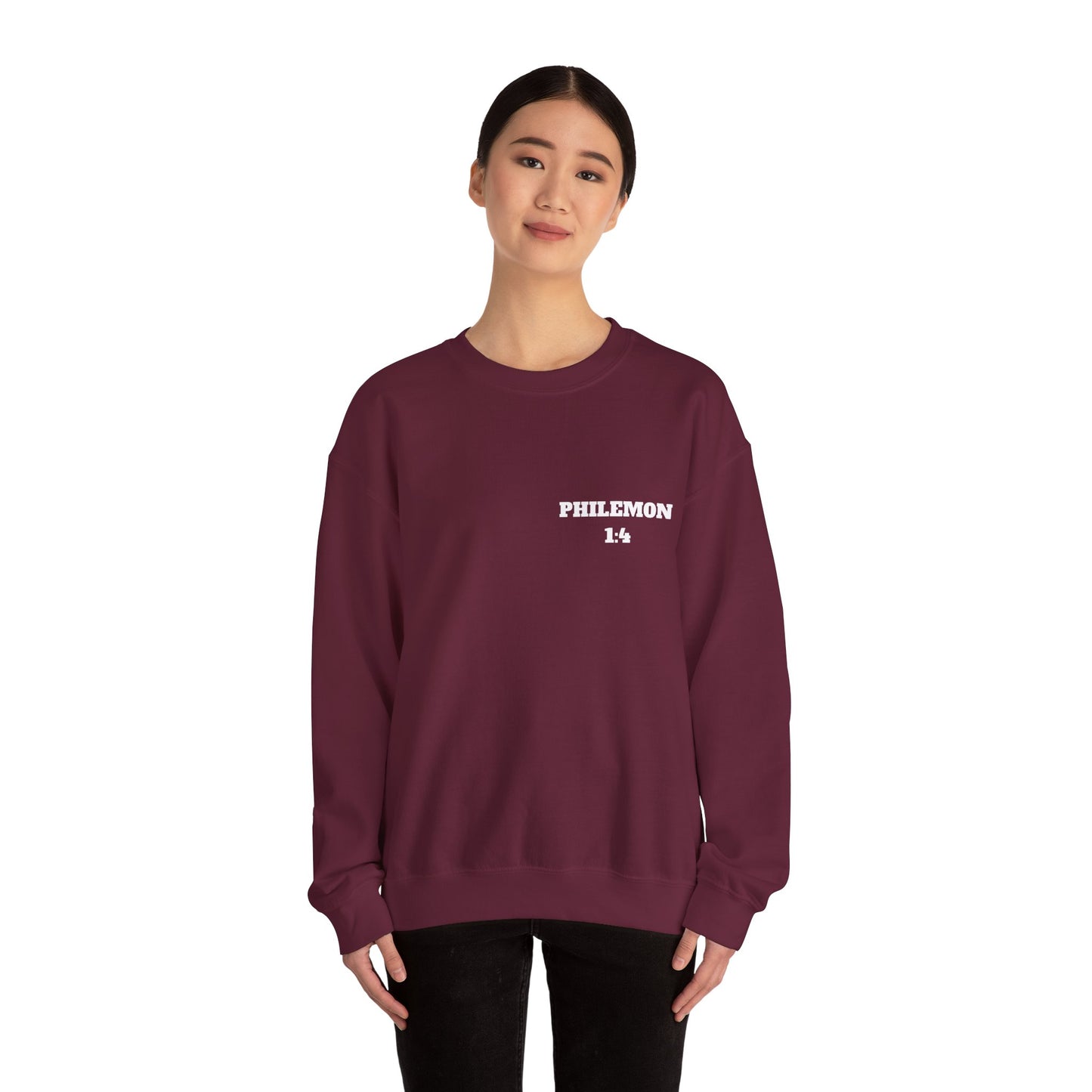 Copy of Philemon 1:4 Bible Verse Sweatshirt, Faith Based Clothing, Church Shirts, Christian Apparel, Trendy Christian Clothing