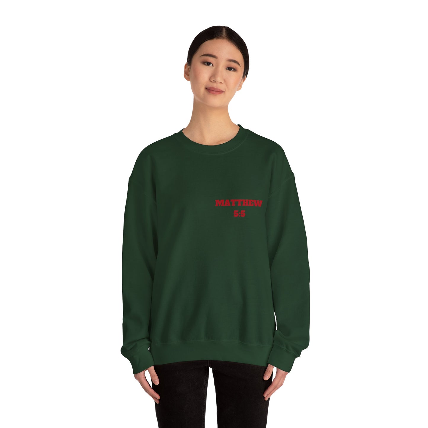 Matthew 5:5 Christian Sweatshirt, Christian Tee Shirts, Faith T-Shirts, Bible Verse T-Shirts, Christian Tees With Scripture