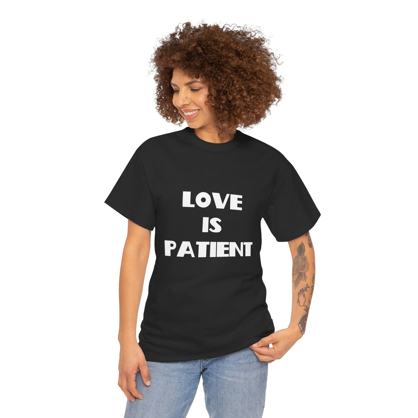 Love Is Patient Christian T-Shirt, Christian Gifts, Christian Back To School Gifts, Trendy Christian Apparel