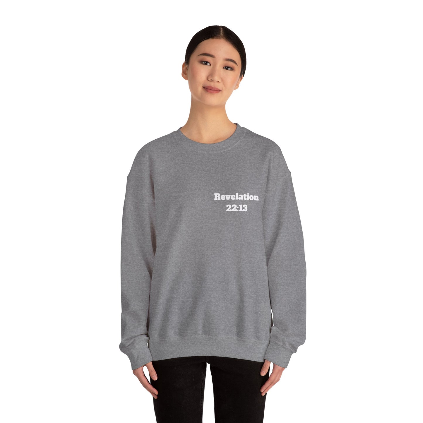 Revelation 22:13 Christian Sweatshirt, Christian Gifts, Christian Back To School Gifts, Church Outfits
